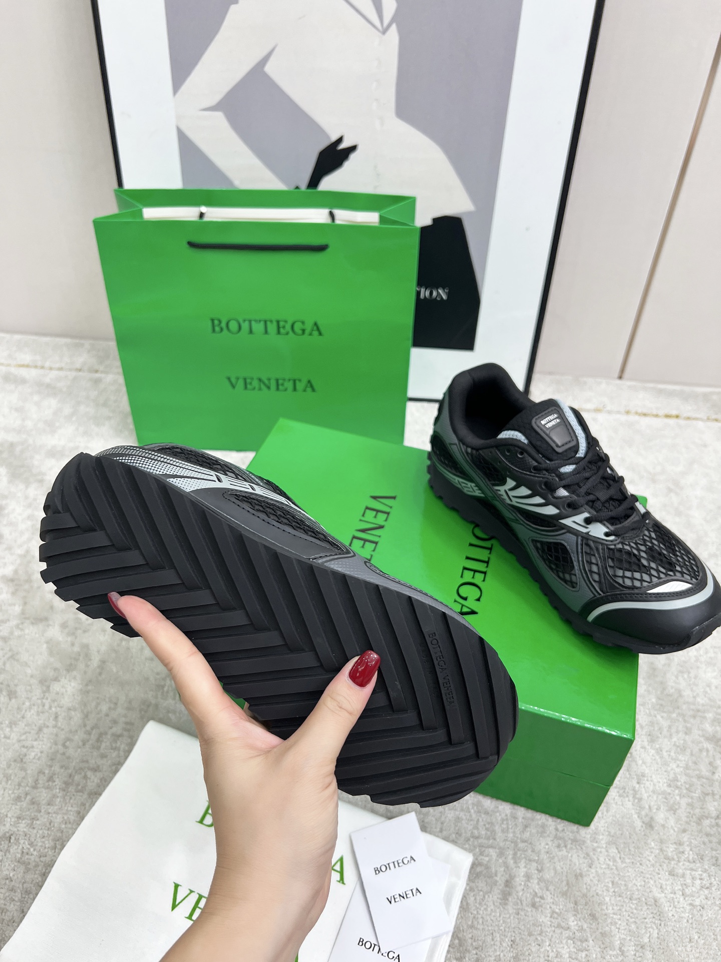 Bottega Veneta Male Sneakers Mesh 45-s