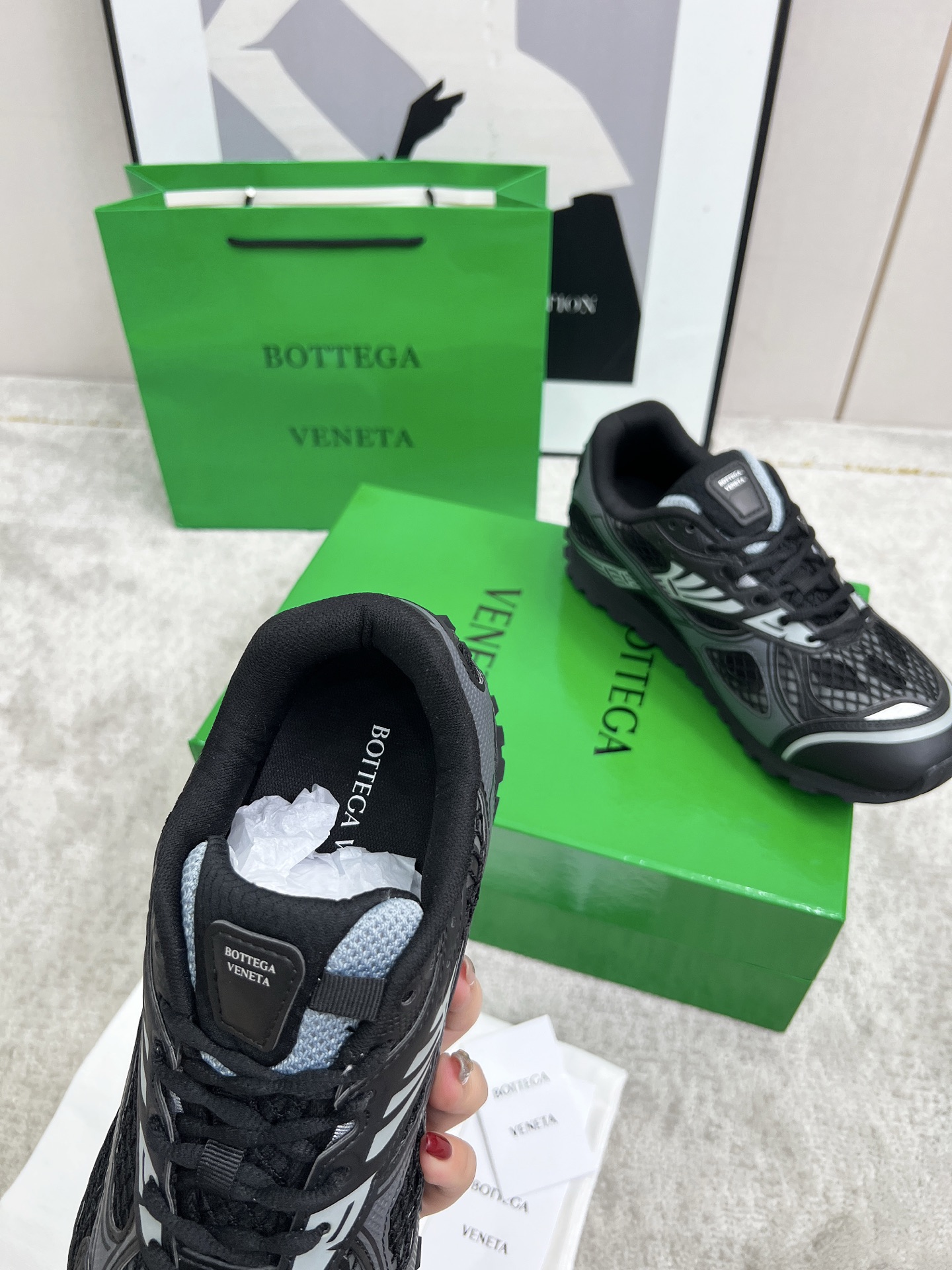 Bottega Veneta Male Sneakers Mesh 45-s