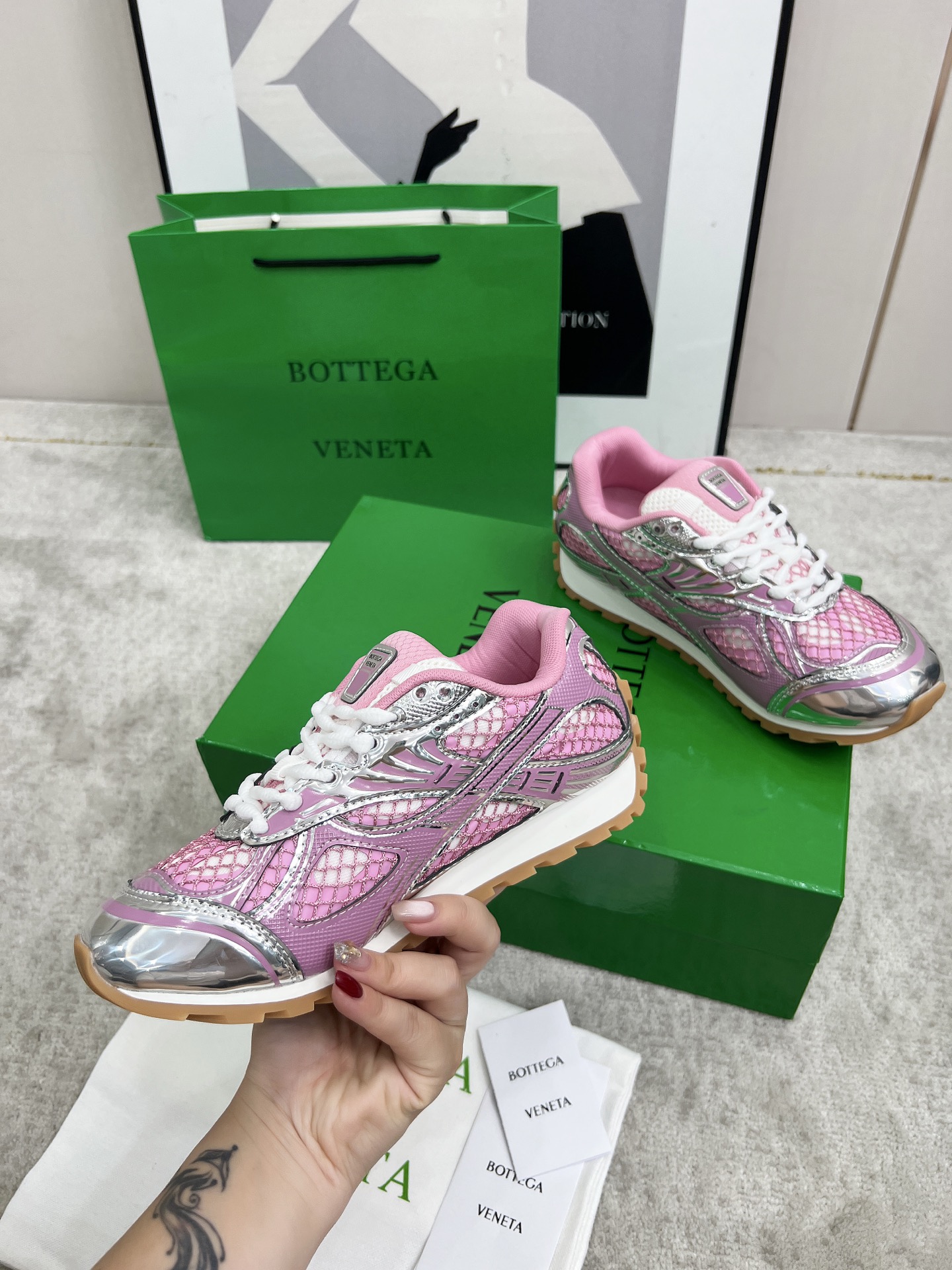Bottega Veneta Male Sneakers Mesh 45-s