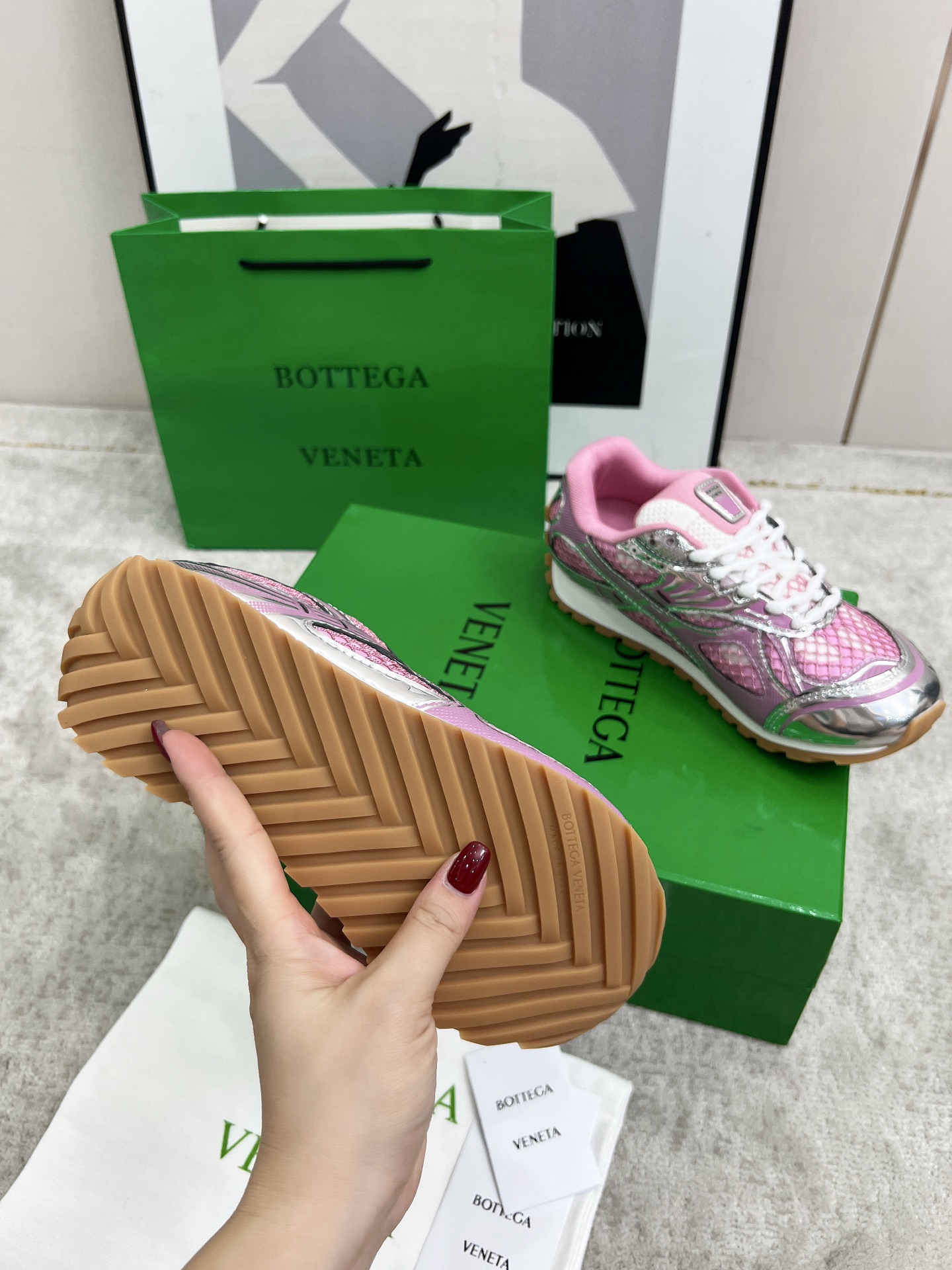 Bottega Veneta Male Sneakers Mesh 45-s