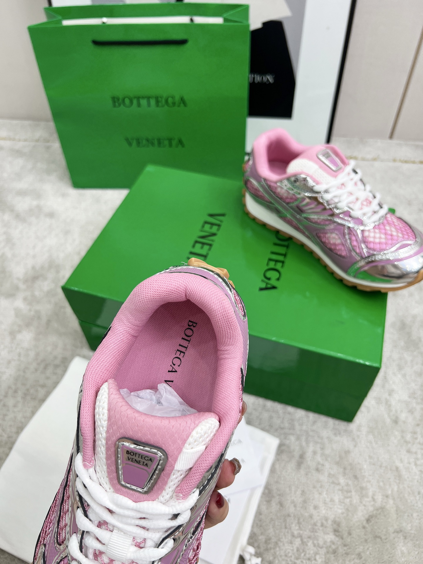 Bottega Veneta Male Sneakers Mesh 45-s