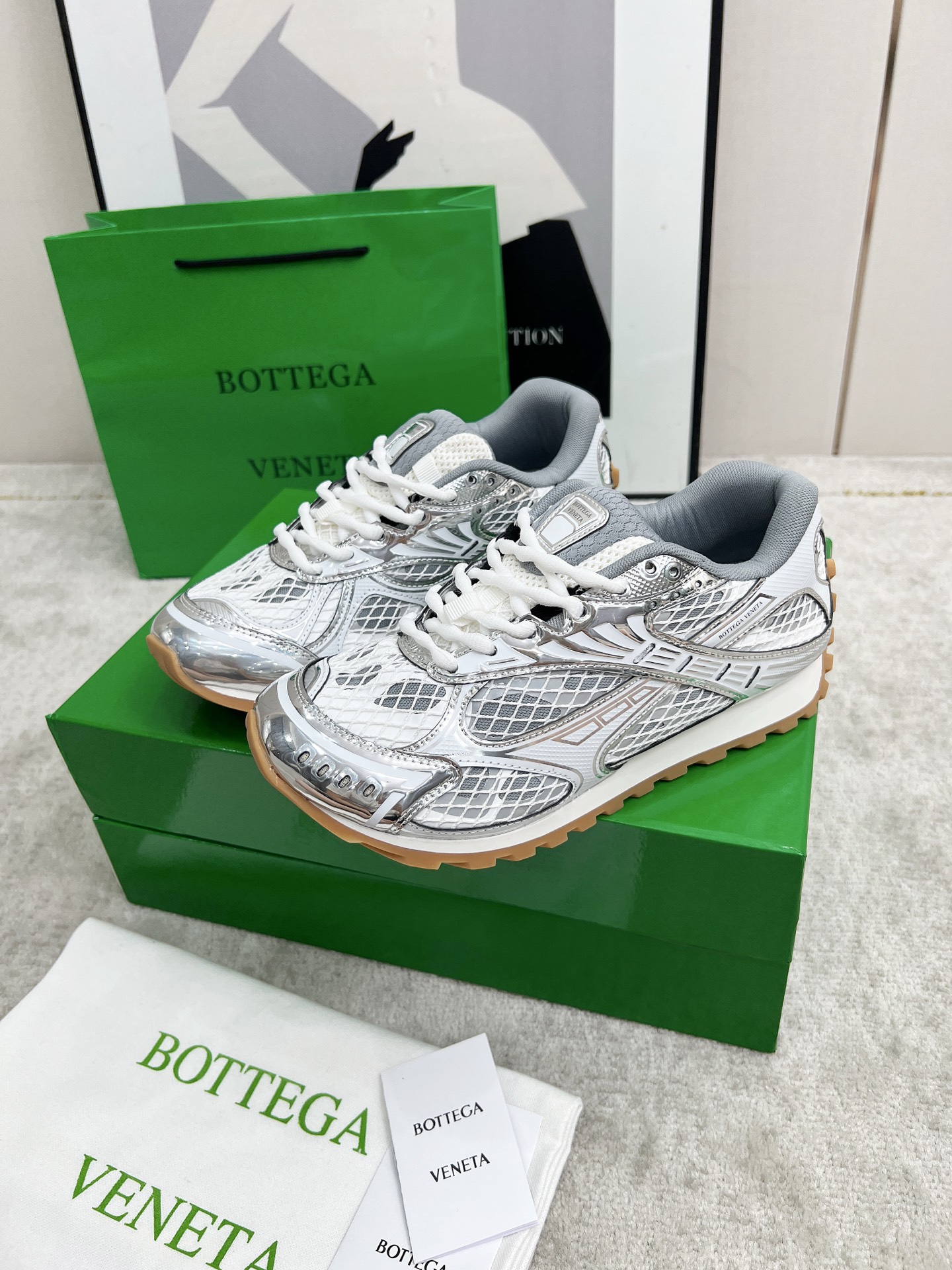 Bottega Veneta Male Sneakers Mesh 45-s