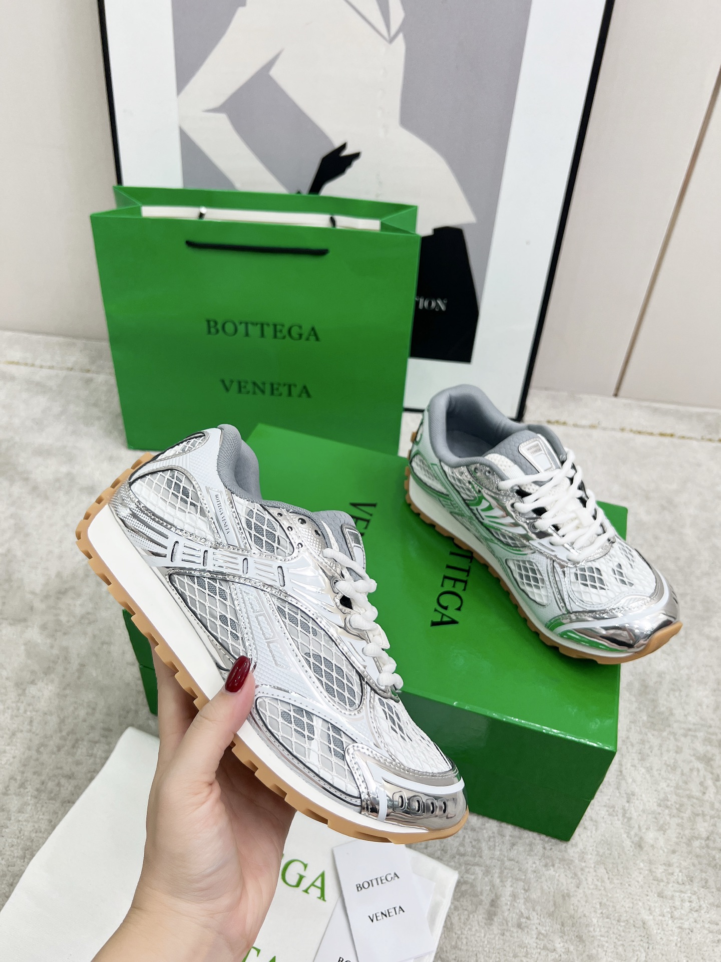 Bottega Veneta Male Sneakers Mesh 45-s