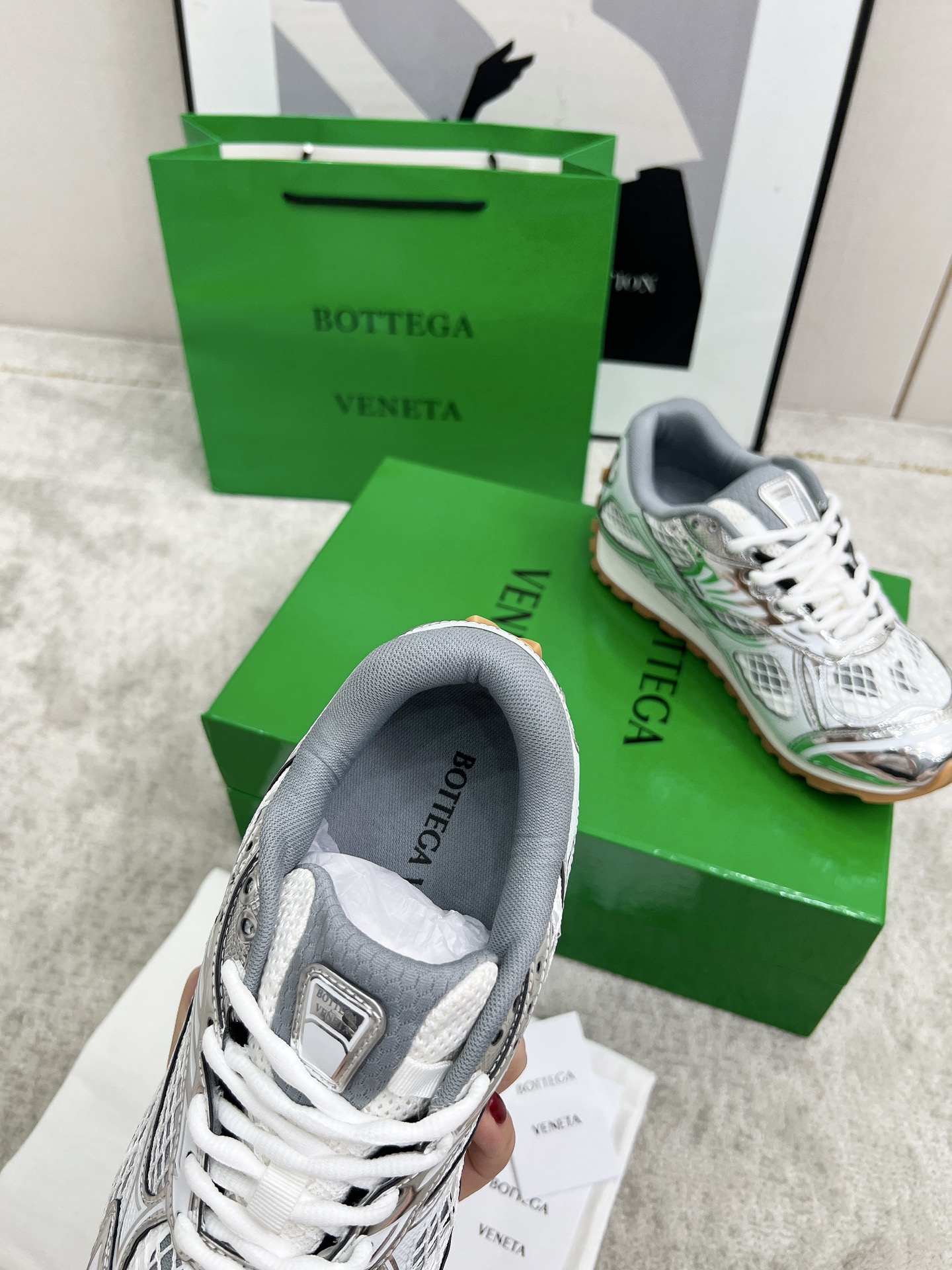 Bottega Veneta Male Sneakers Mesh 45-s