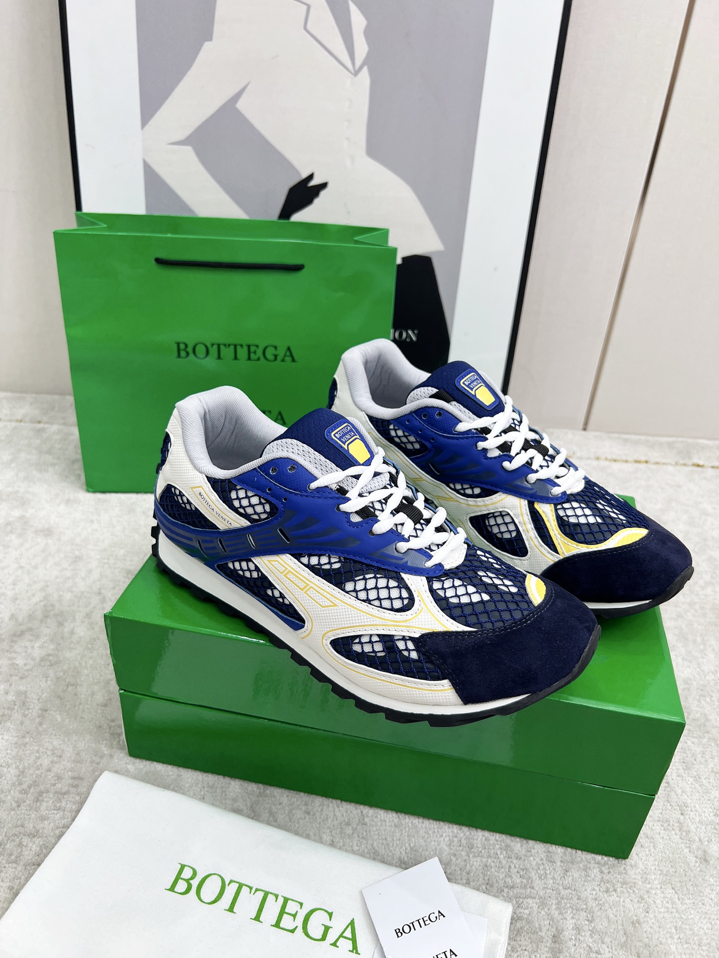 Bottega Veneta Male Sneakers Mesh 45-s