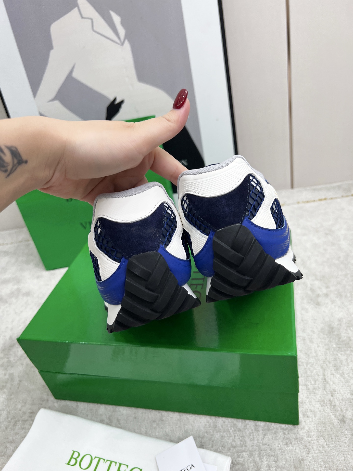 Bottega Veneta Male Sneakers Mesh 45-s