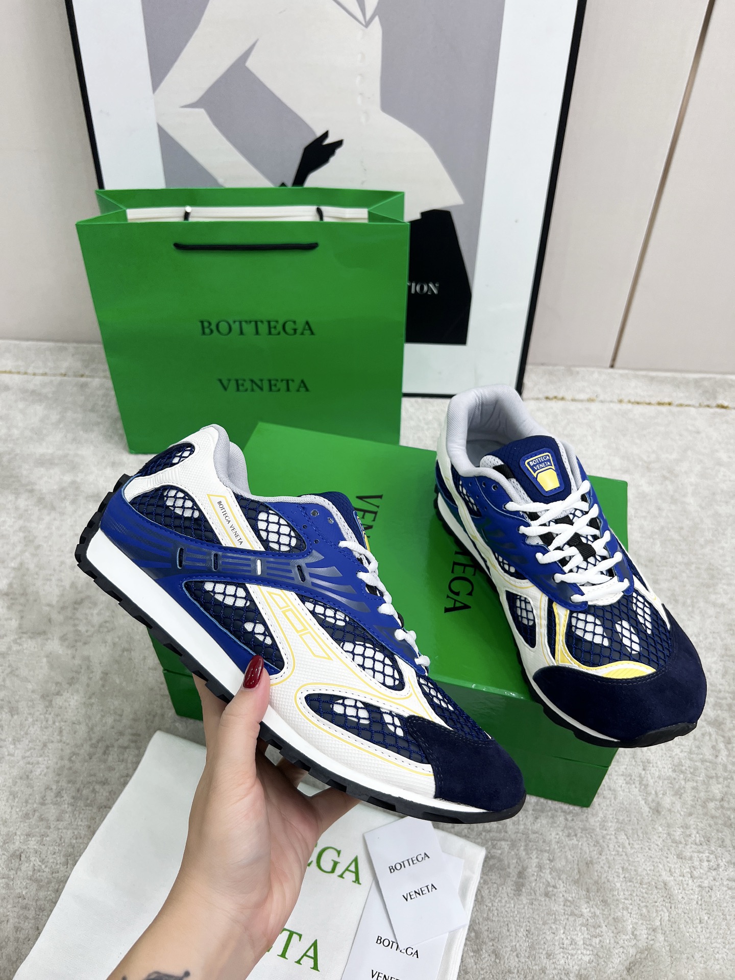 Bottega Veneta Male Sneakers Mesh 45-s