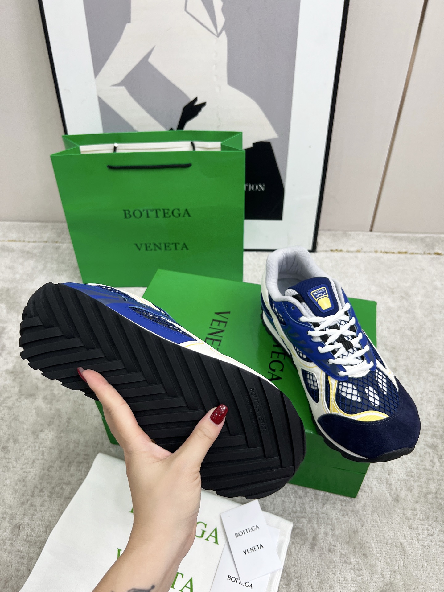 Bottega Veneta Male Sneakers Mesh 45-s