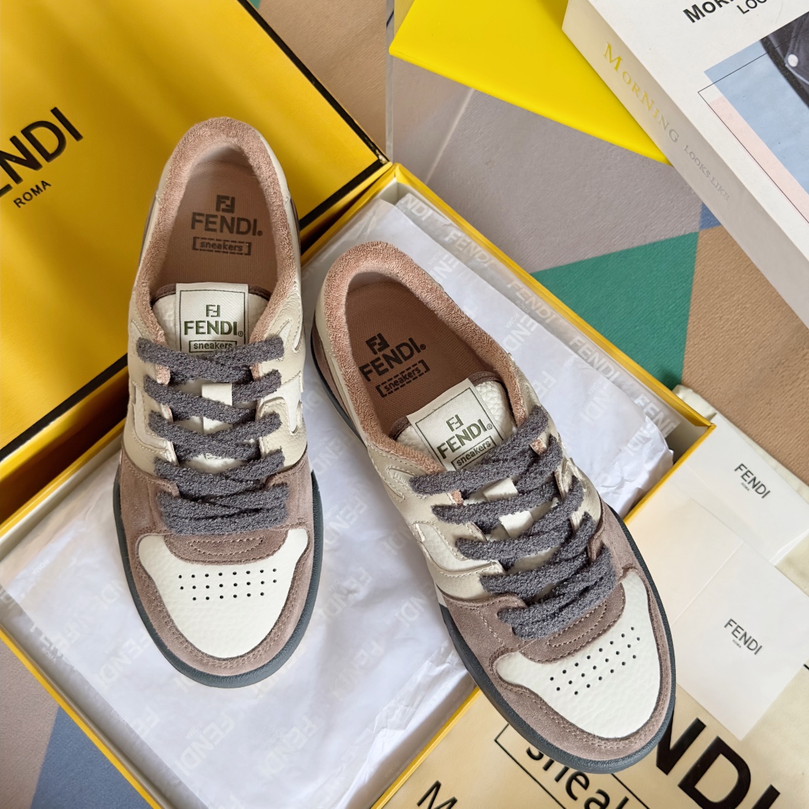 Fendi Louis Vuitton Male Board Shoes Breathable M-l-s