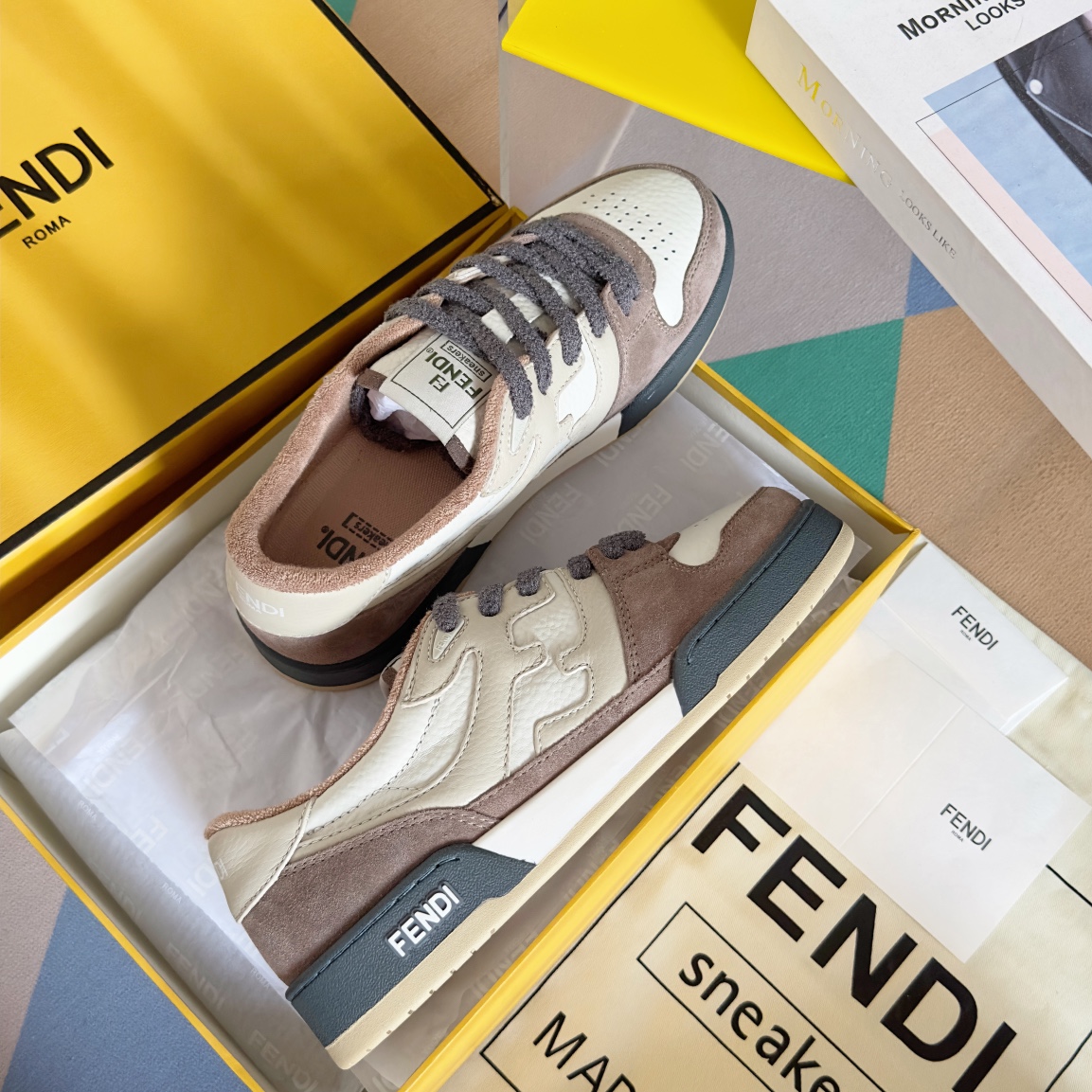 Fendi Louis Vuitton Male Board Shoes Breathable M-l-s
