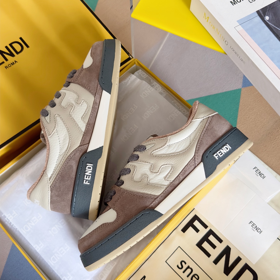 Fendi Louis Vuitton Male Board Shoes Breathable M-l-s