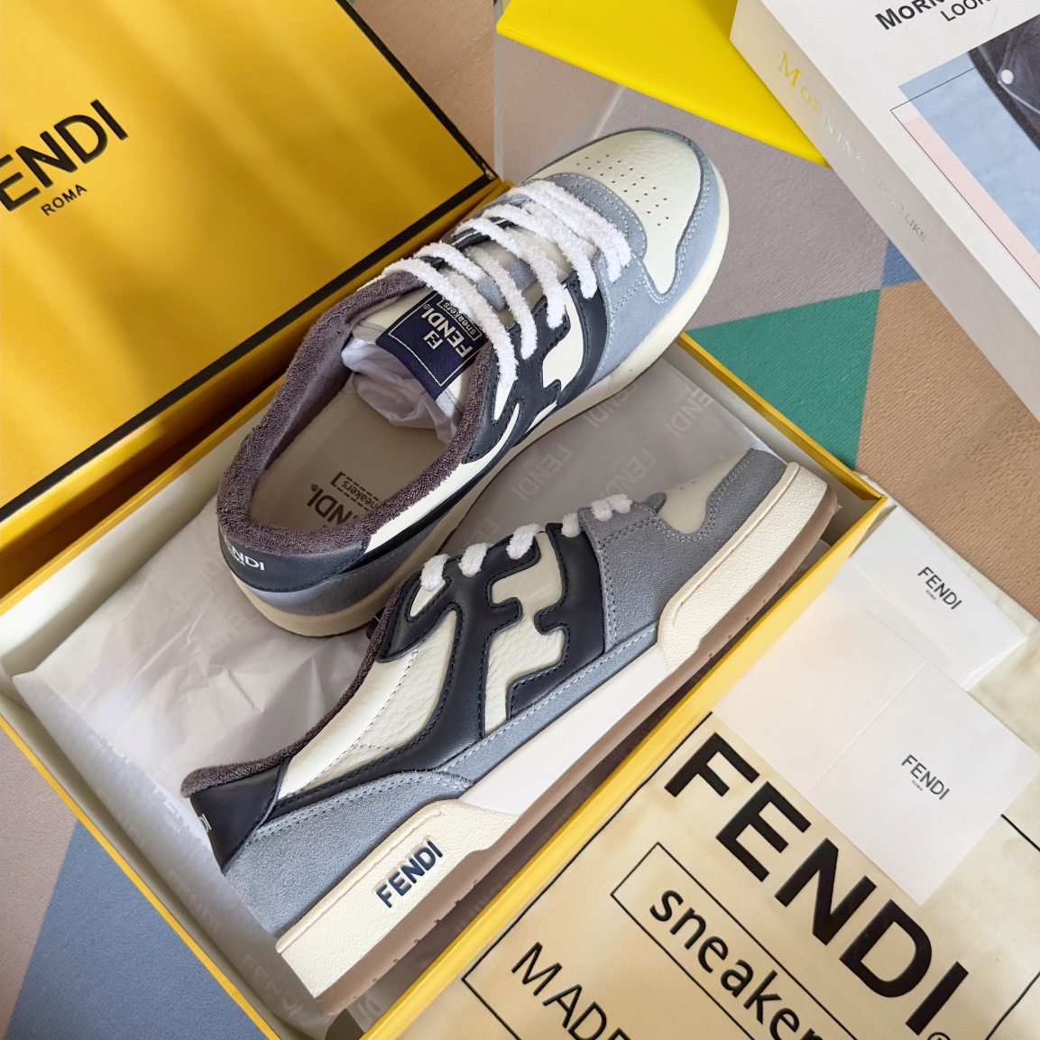 Fendi Louis Vuitton Male Board Shoes Breathable M-l-s