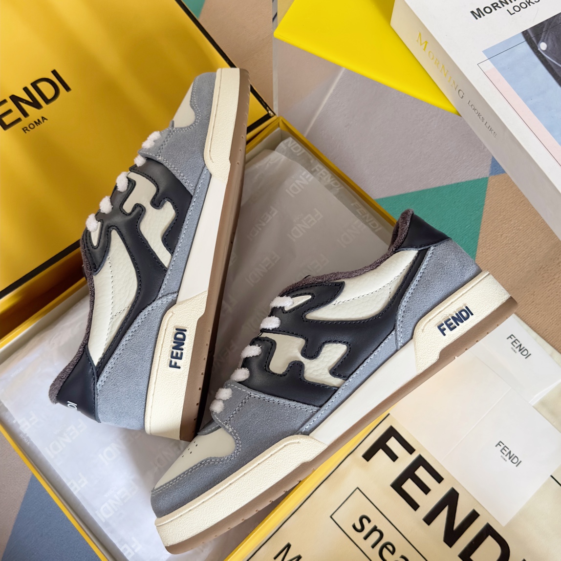 Fendi Louis Vuitton Male Board Shoes Breathable M-l-s