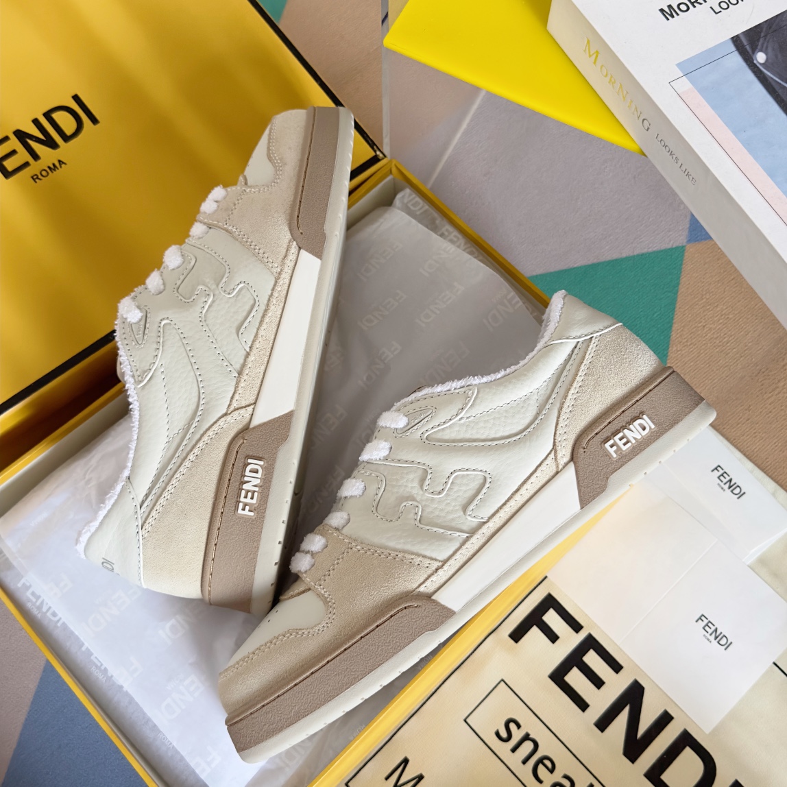 Fendi Louis Vuitton Male Board Shoes Breathable M-l-s