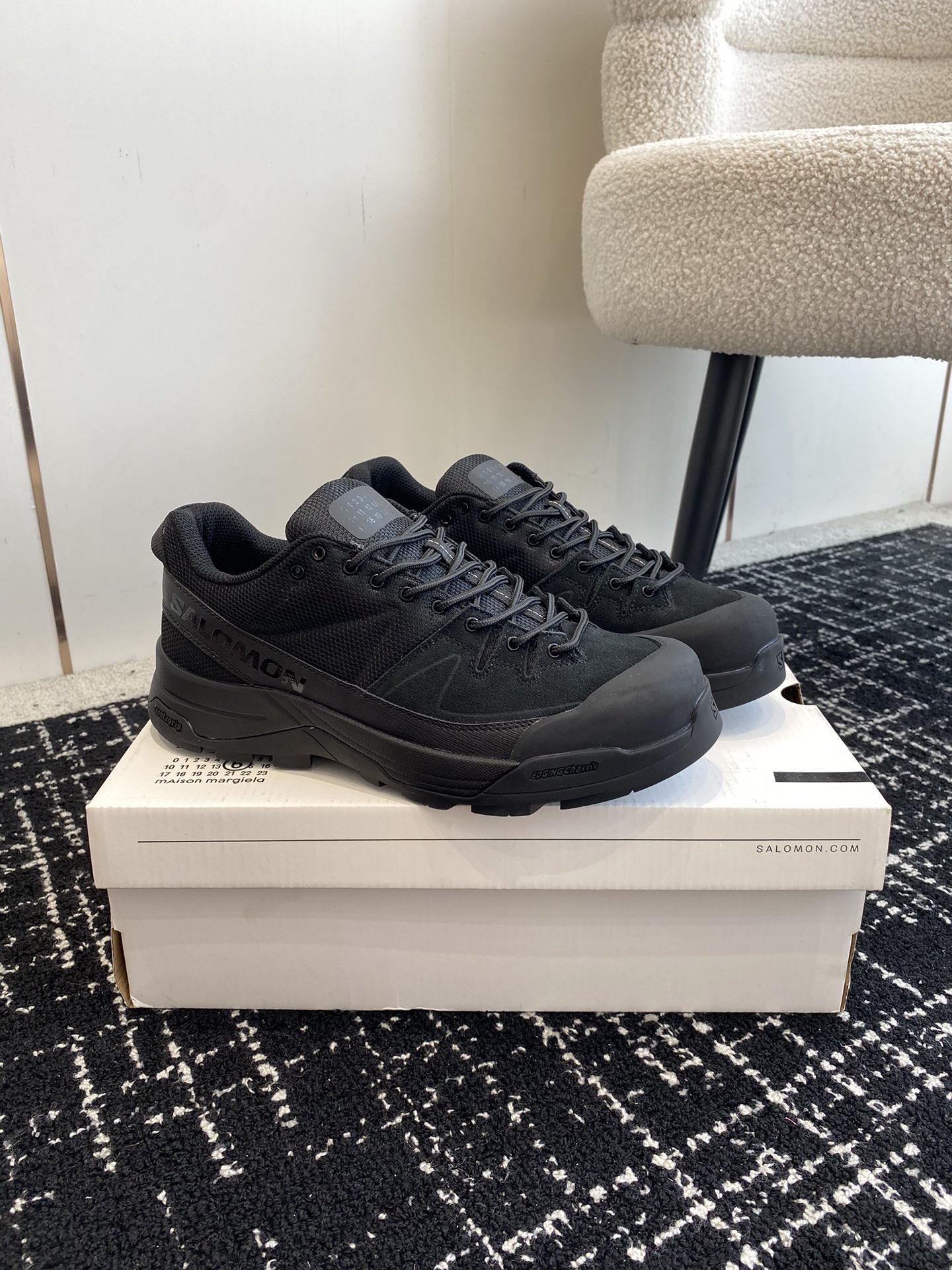 Male Sneakers Black Breathable M-l-s