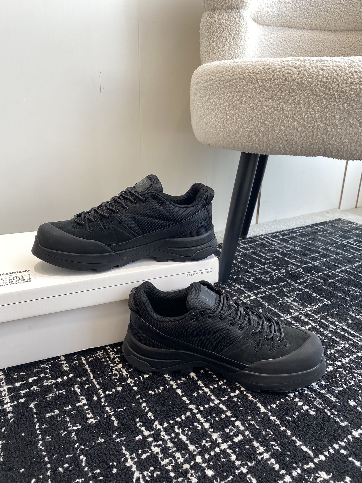 Male Sneakers Black Breathable M-l-s