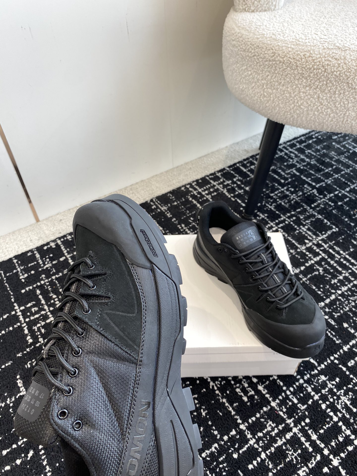 Male Sneakers Black Breathable M-l-s