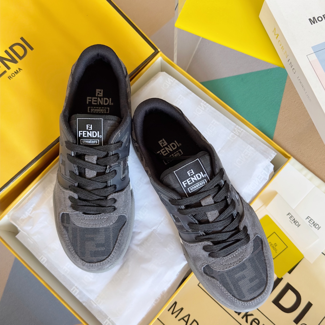 Fendi Louis Vuitton Male Board Shoes Breathable M-l-s