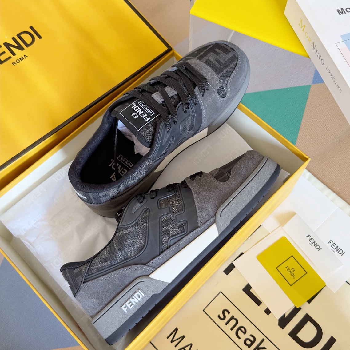 Fendi Louis Vuitton Male Board Shoes Breathable M-l-s