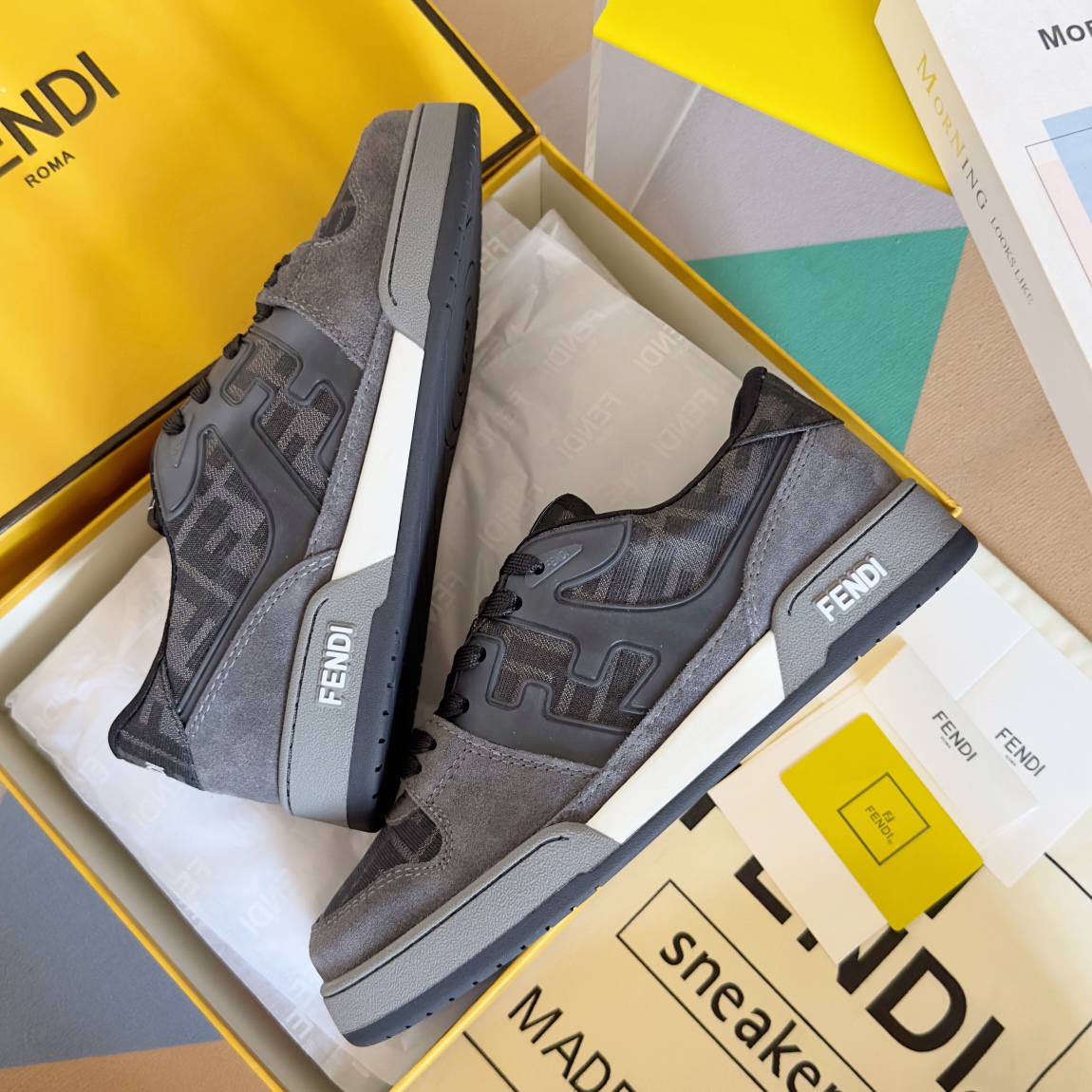 Fendi Louis Vuitton Male Board Shoes Breathable M-l-s
