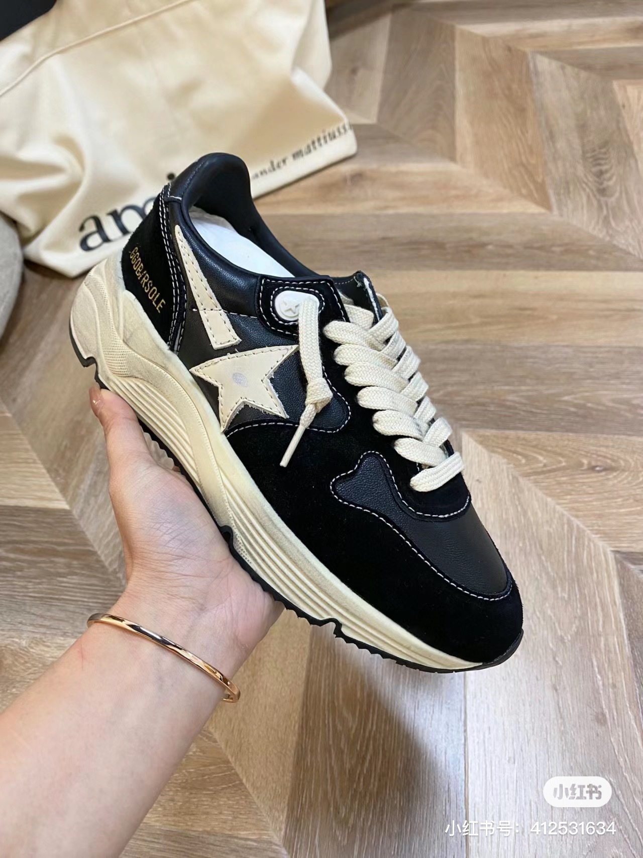 Golden Goose Female Sneakers Mesh Black L-s