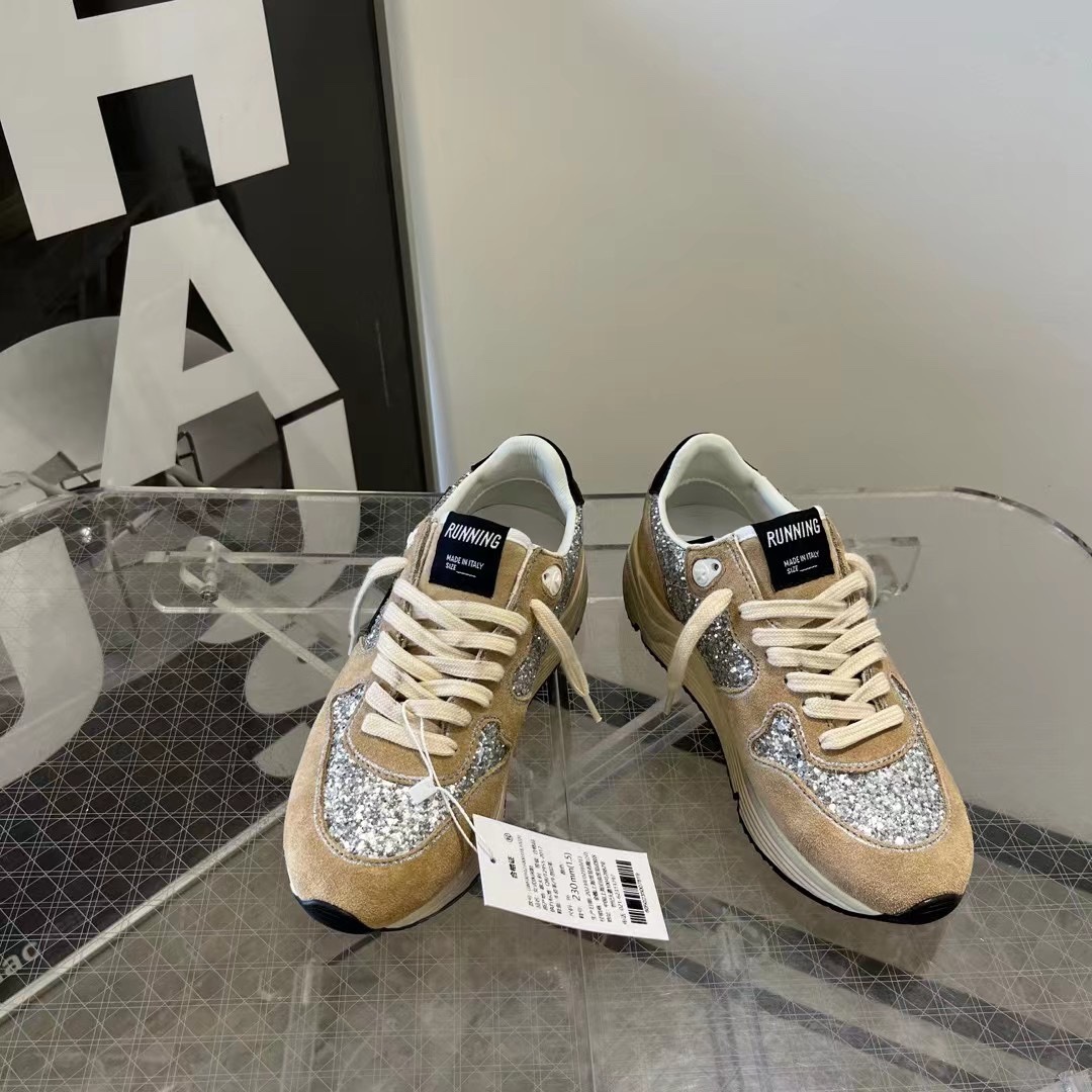 Golden Goose Female Sneakers Mesh Black L-s