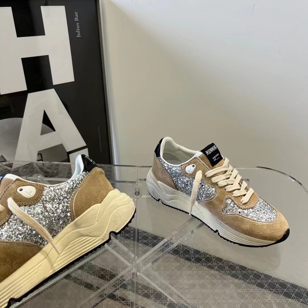 Golden Goose Female Sneakers Mesh Black L-s
