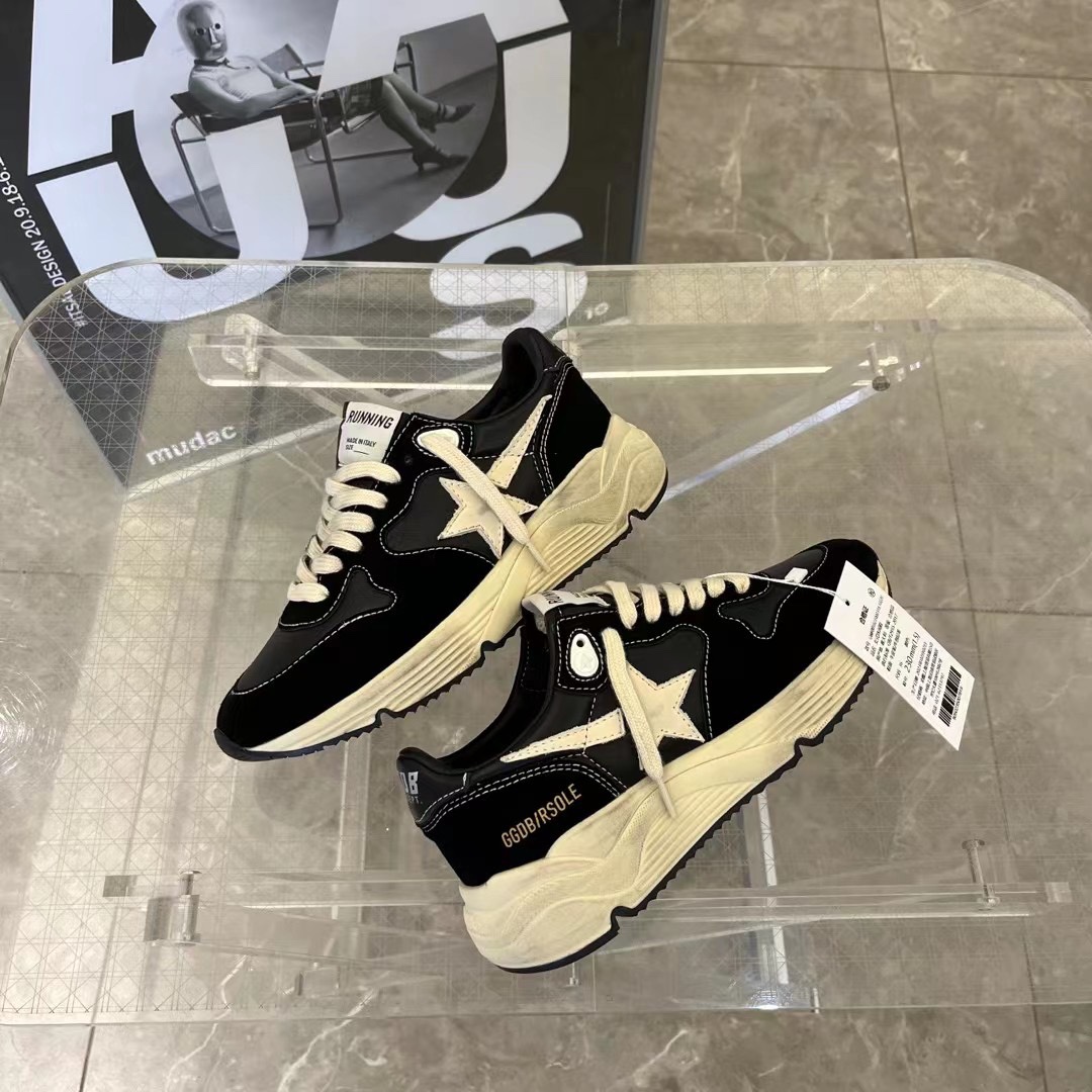 Golden Goose Female Sneakers Mesh Black L-s
