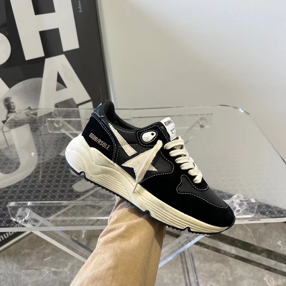 Golden Goose Female Sneakers Mesh Black L-s