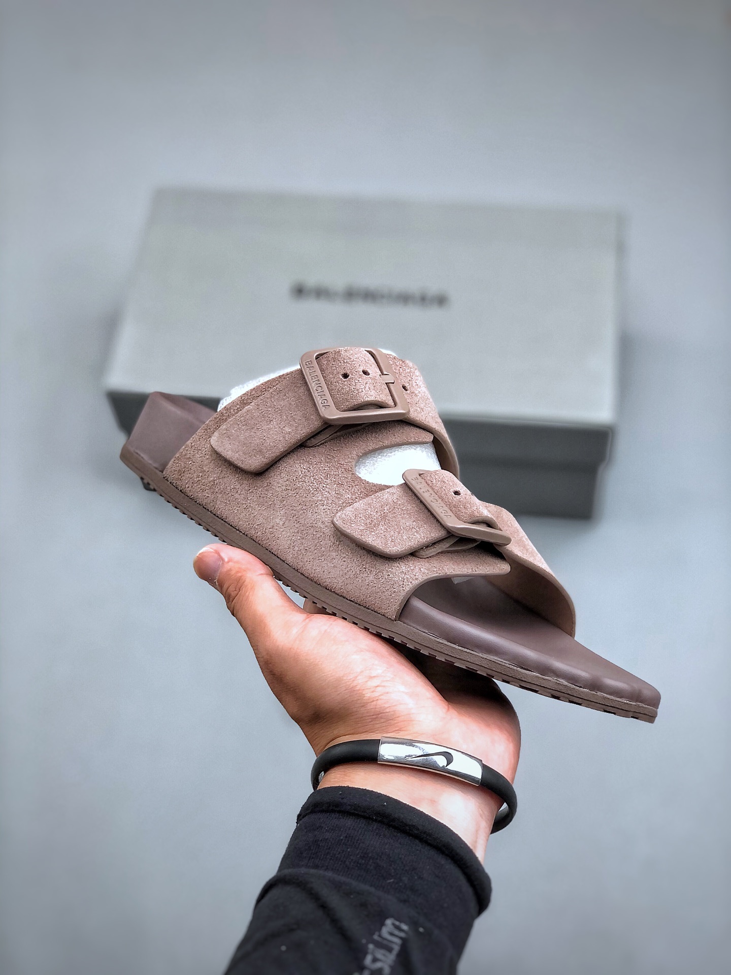 Balenciaga Couple Slippers Black M-l-s