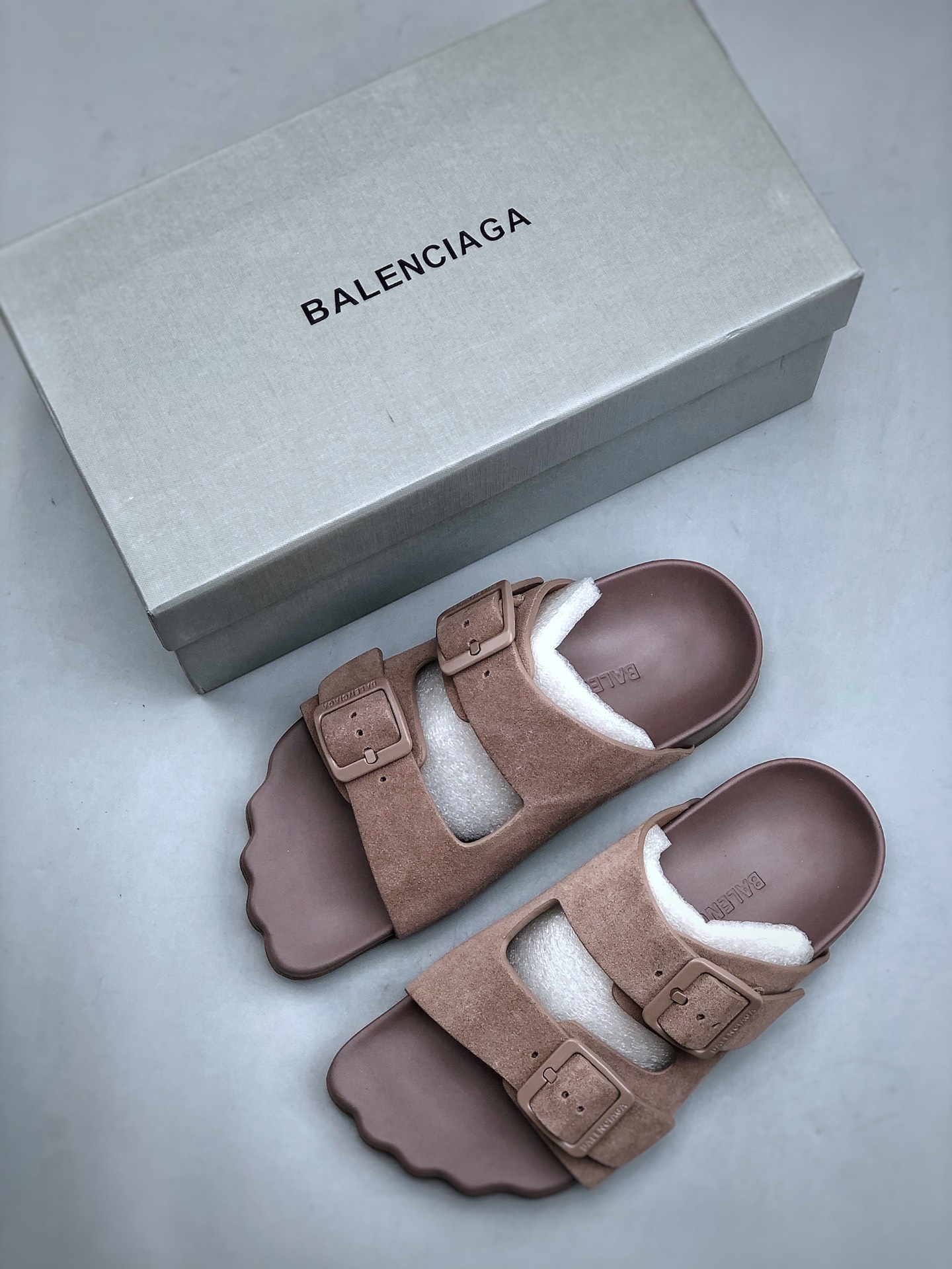Balenciaga Couple Slippers Black M-l-s