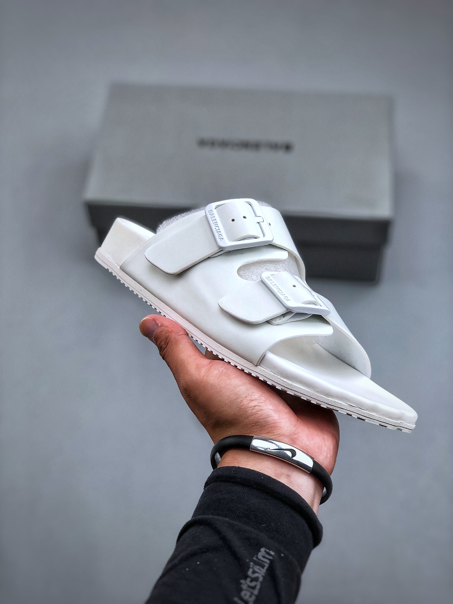 Balenciaga Couple Slippers Black M-l-s