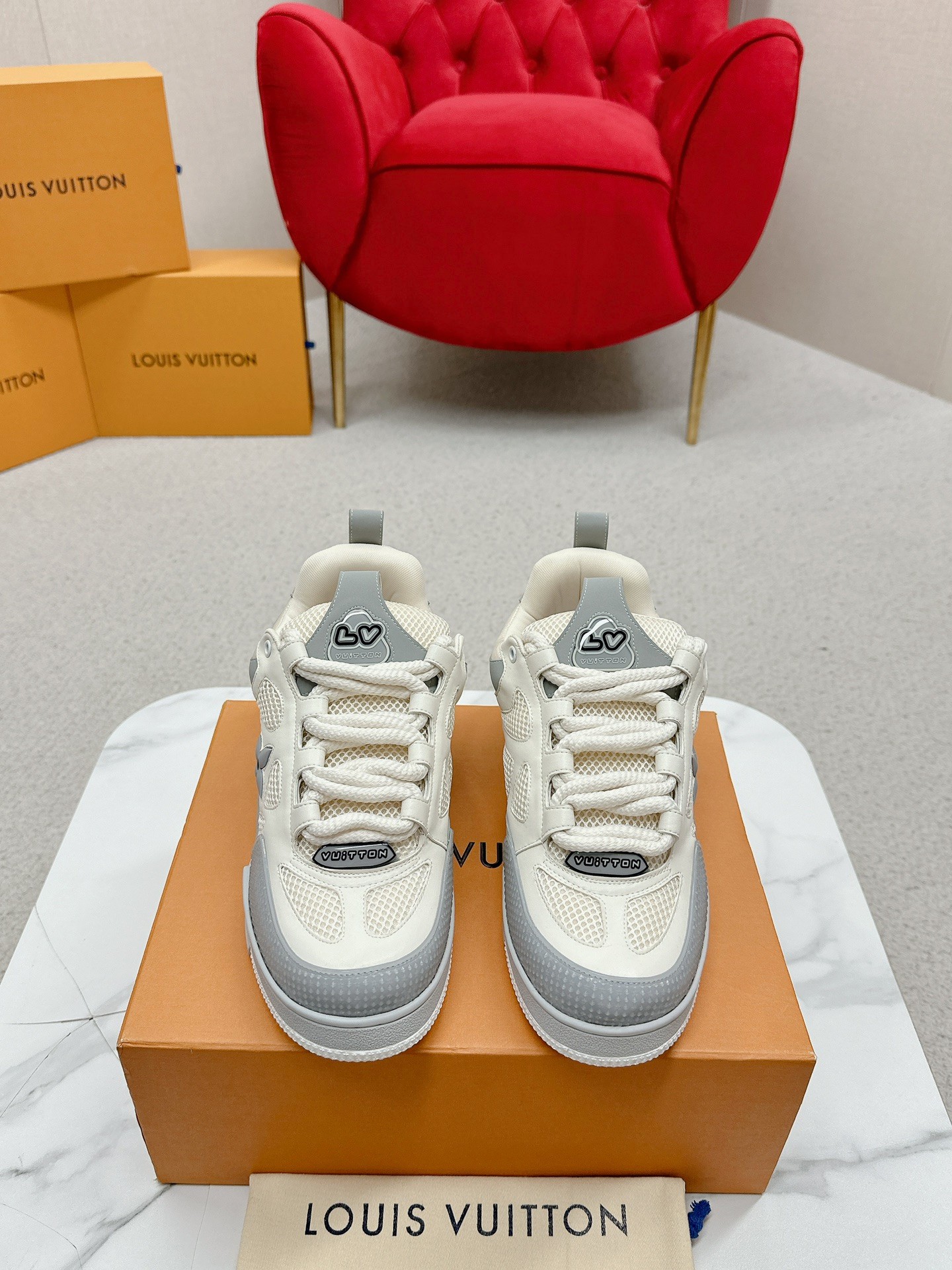 Louis Vuitton Male Board Shoes Breathable M-l-s