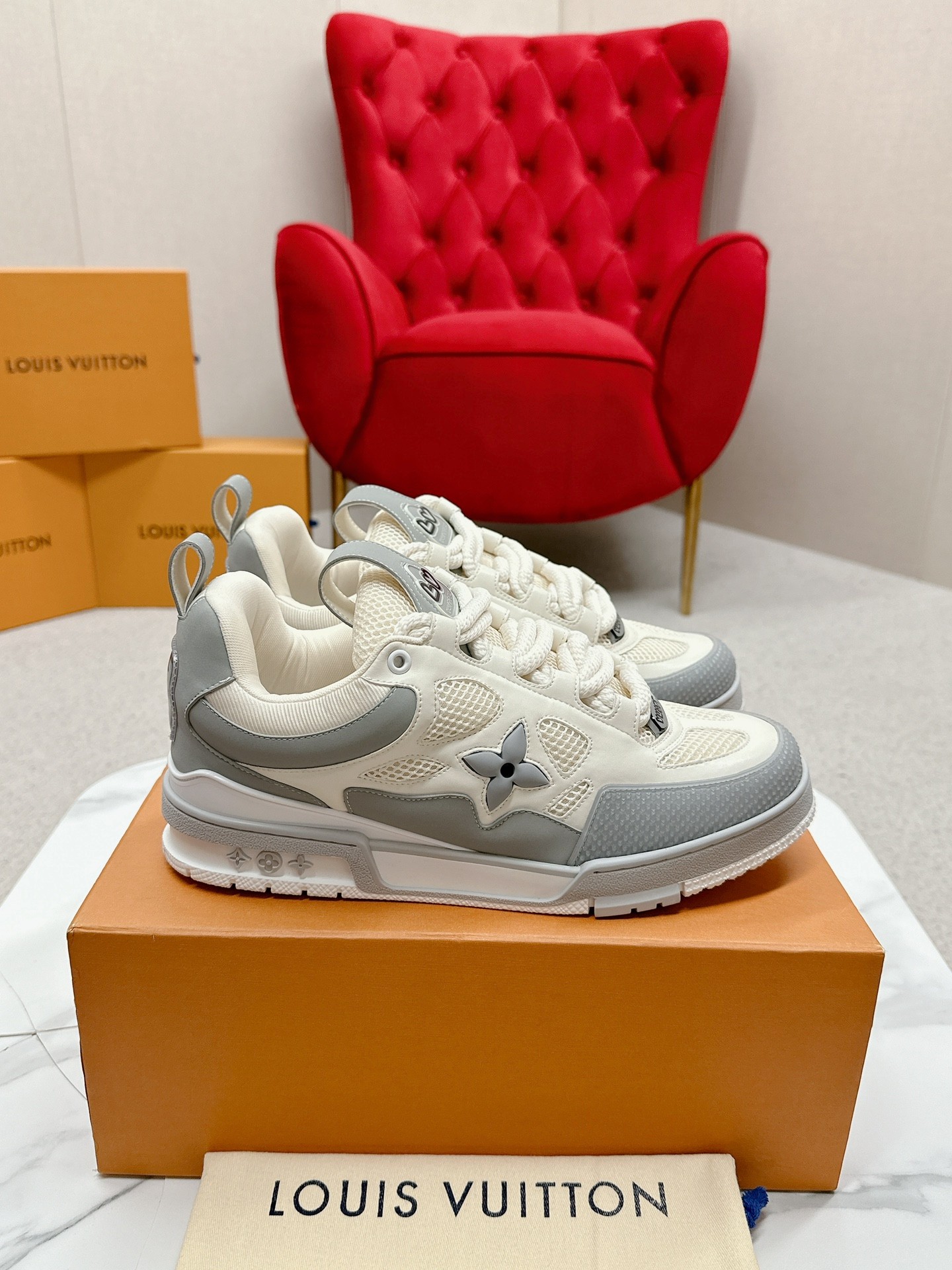 Louis Vuitton Male Board Shoes Breathable M-l-s