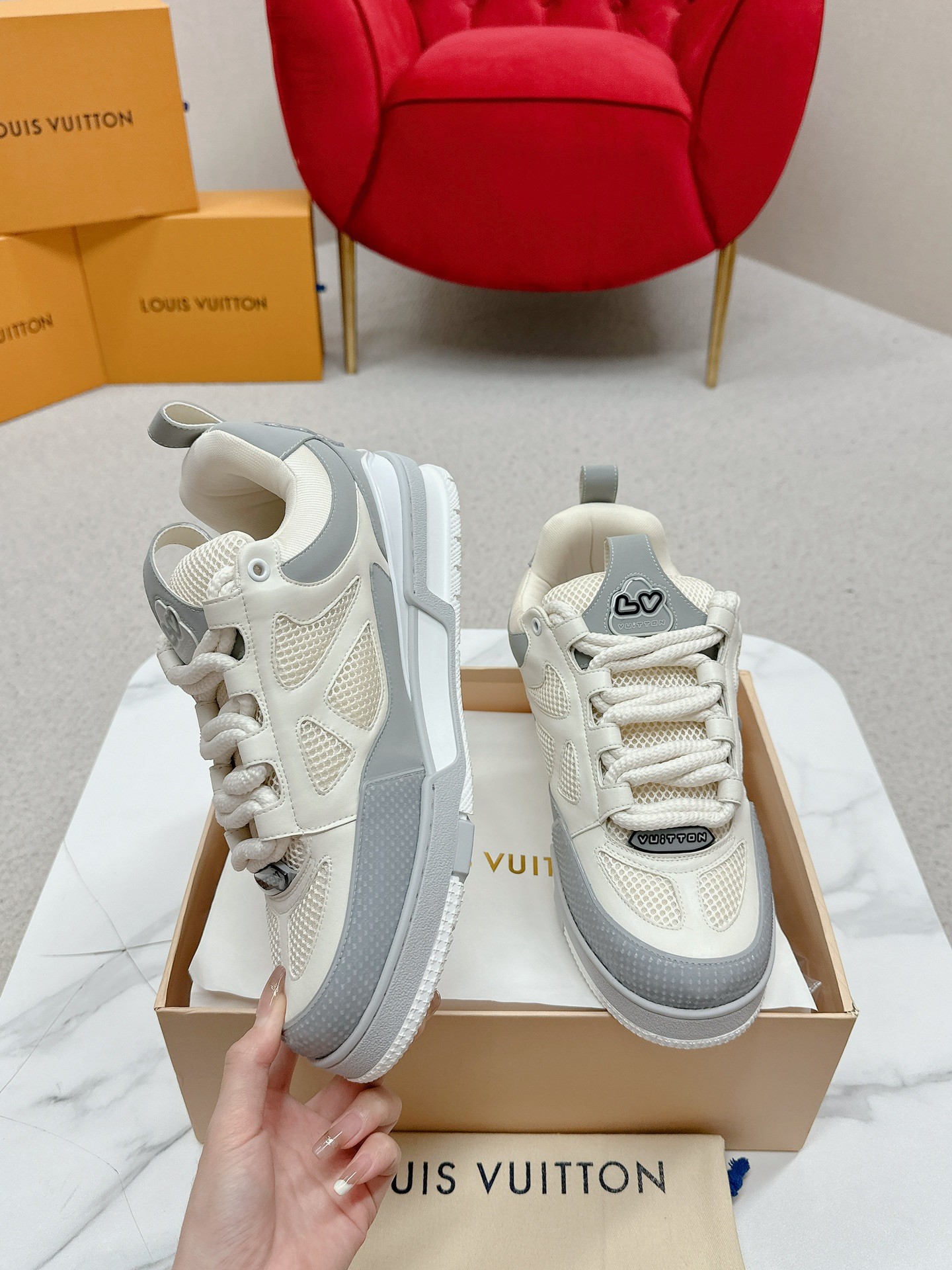 Louis Vuitton Male Board Shoes Breathable M-l-s