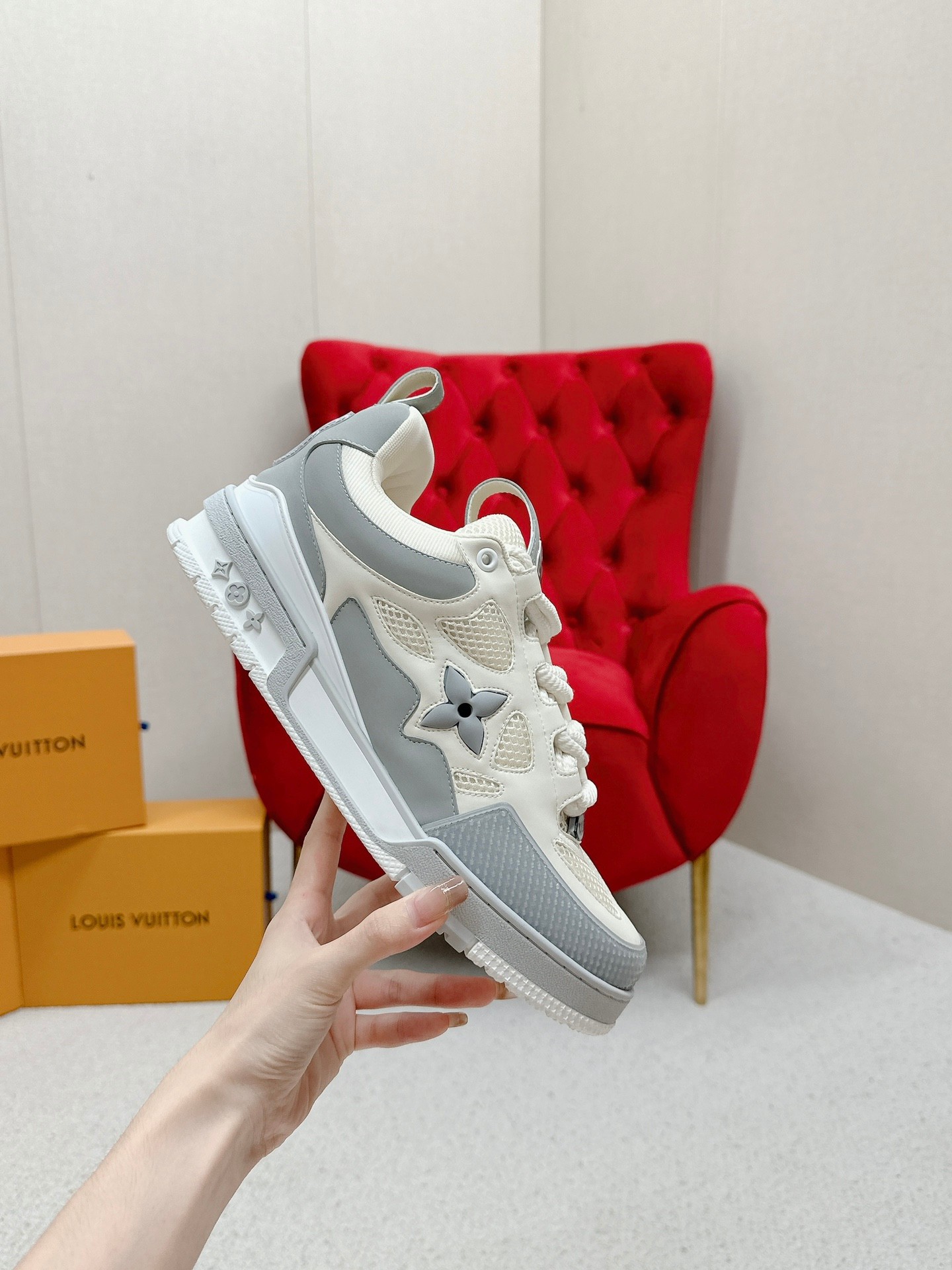 Louis Vuitton Male Board Shoes Breathable M-l-s