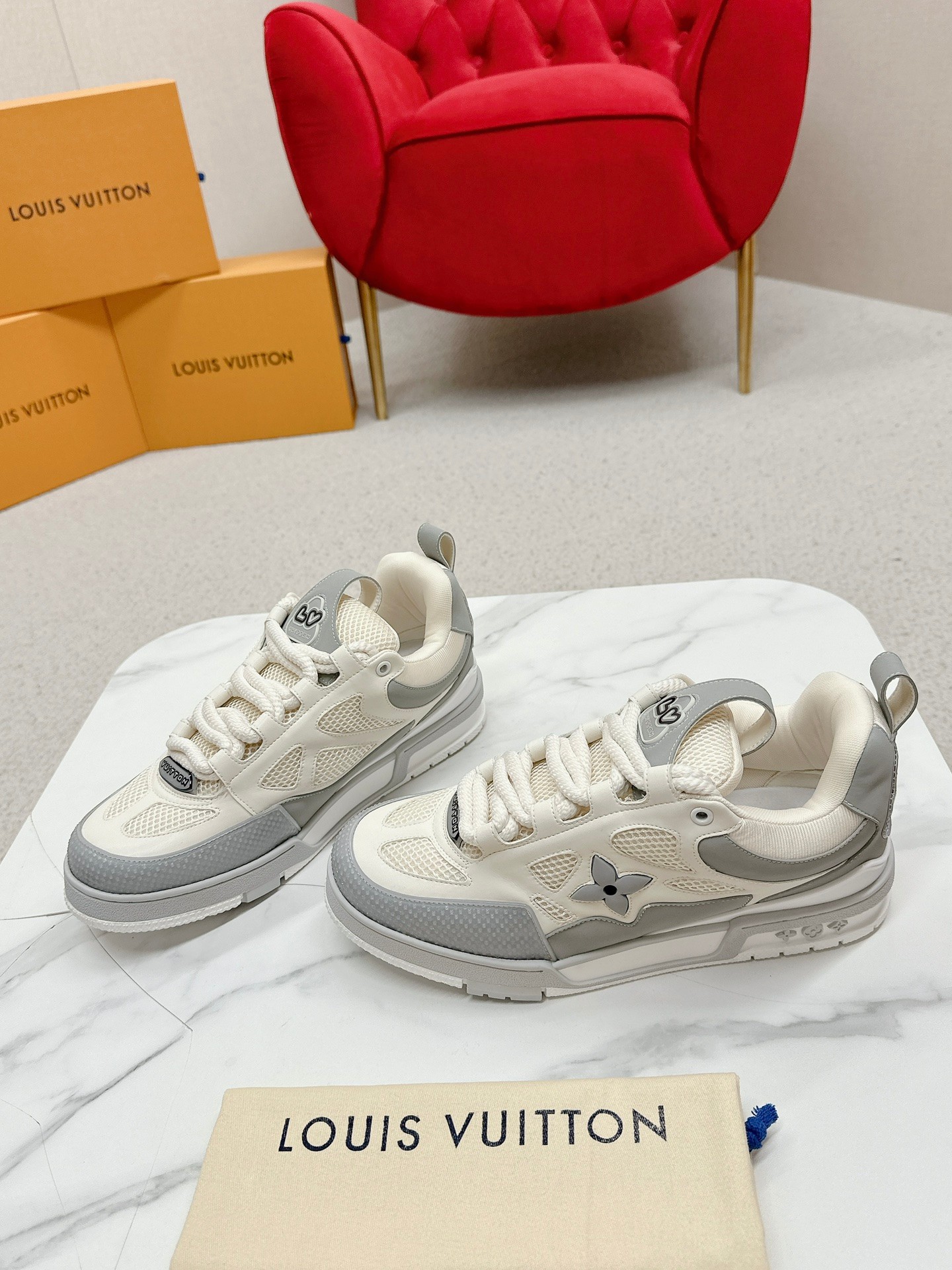 Louis Vuitton Male Board Shoes Breathable M-l-s