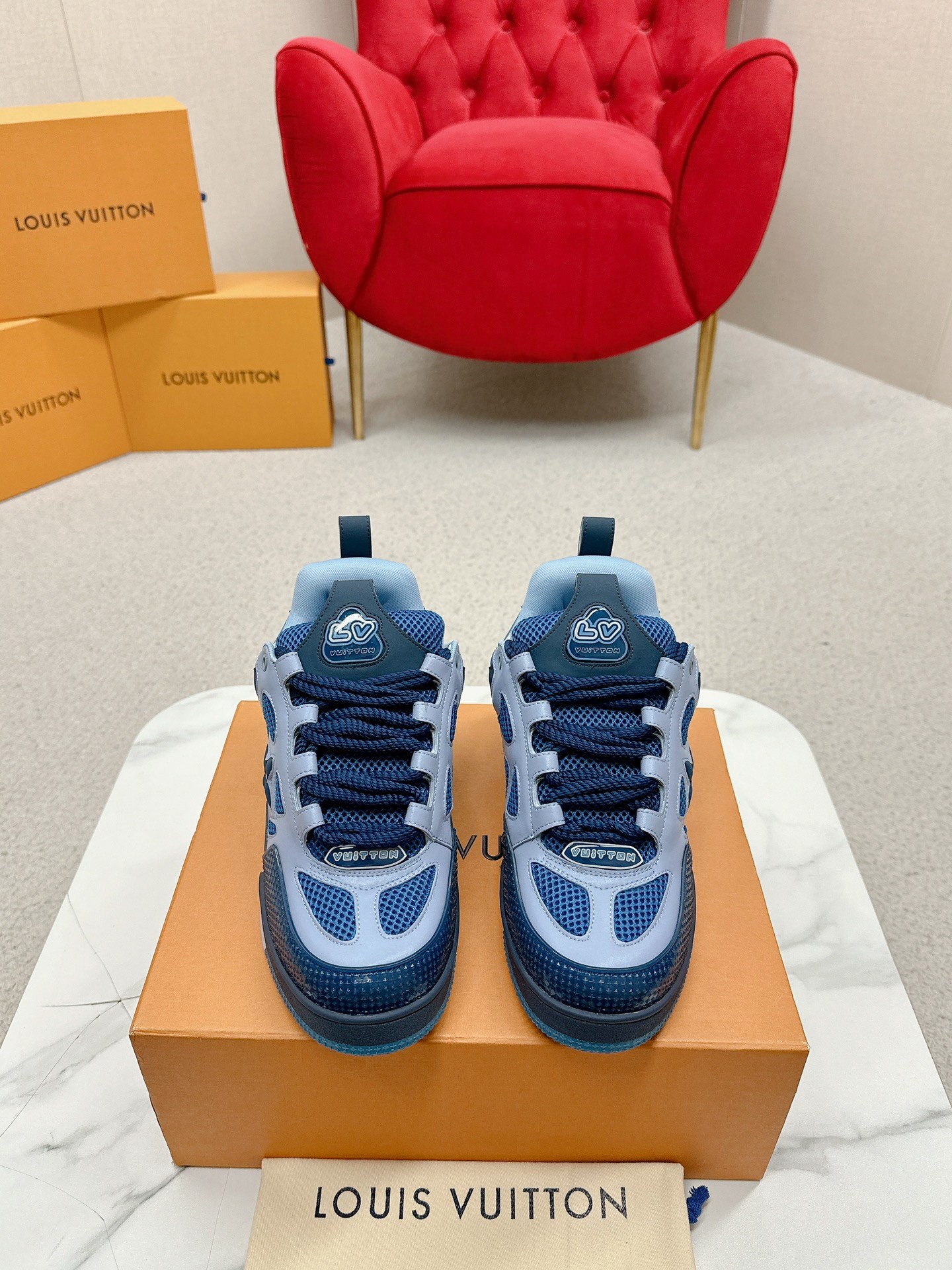 Louis Vuitton Male Board Shoes Breathable M-l-s