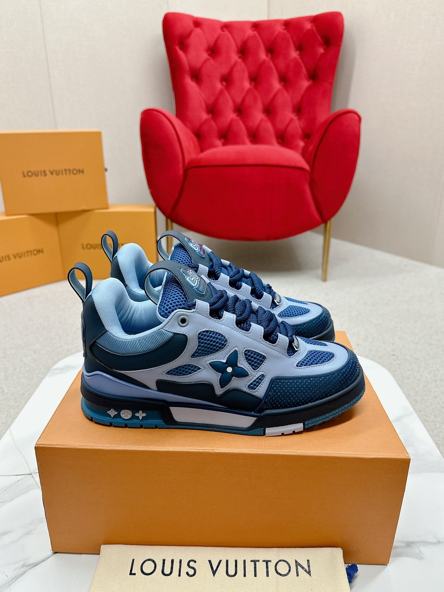 Louis Vuitton Male Board Shoes Breathable M-l-s