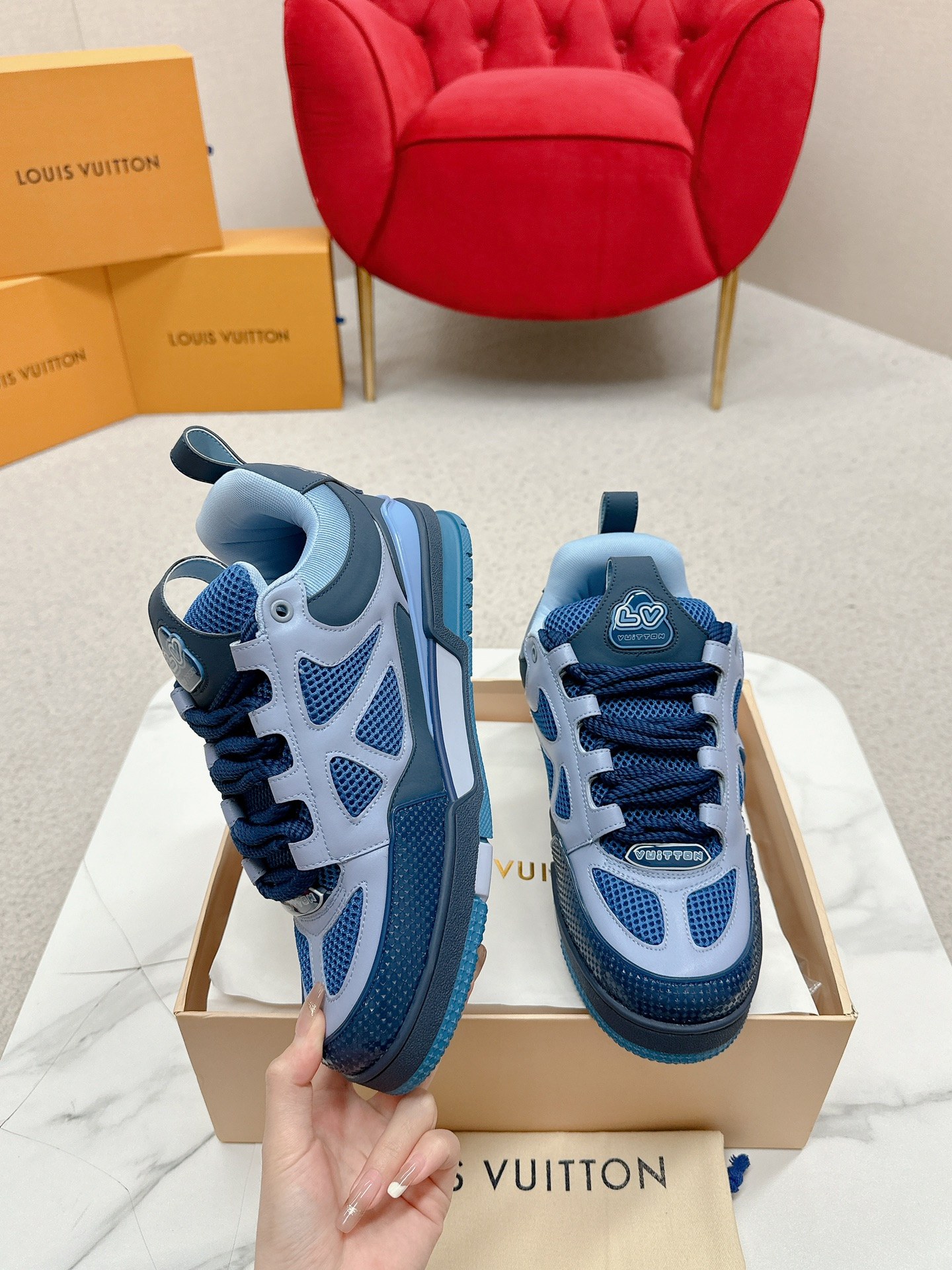 Louis Vuitton Male Board Shoes Breathable M-l-s