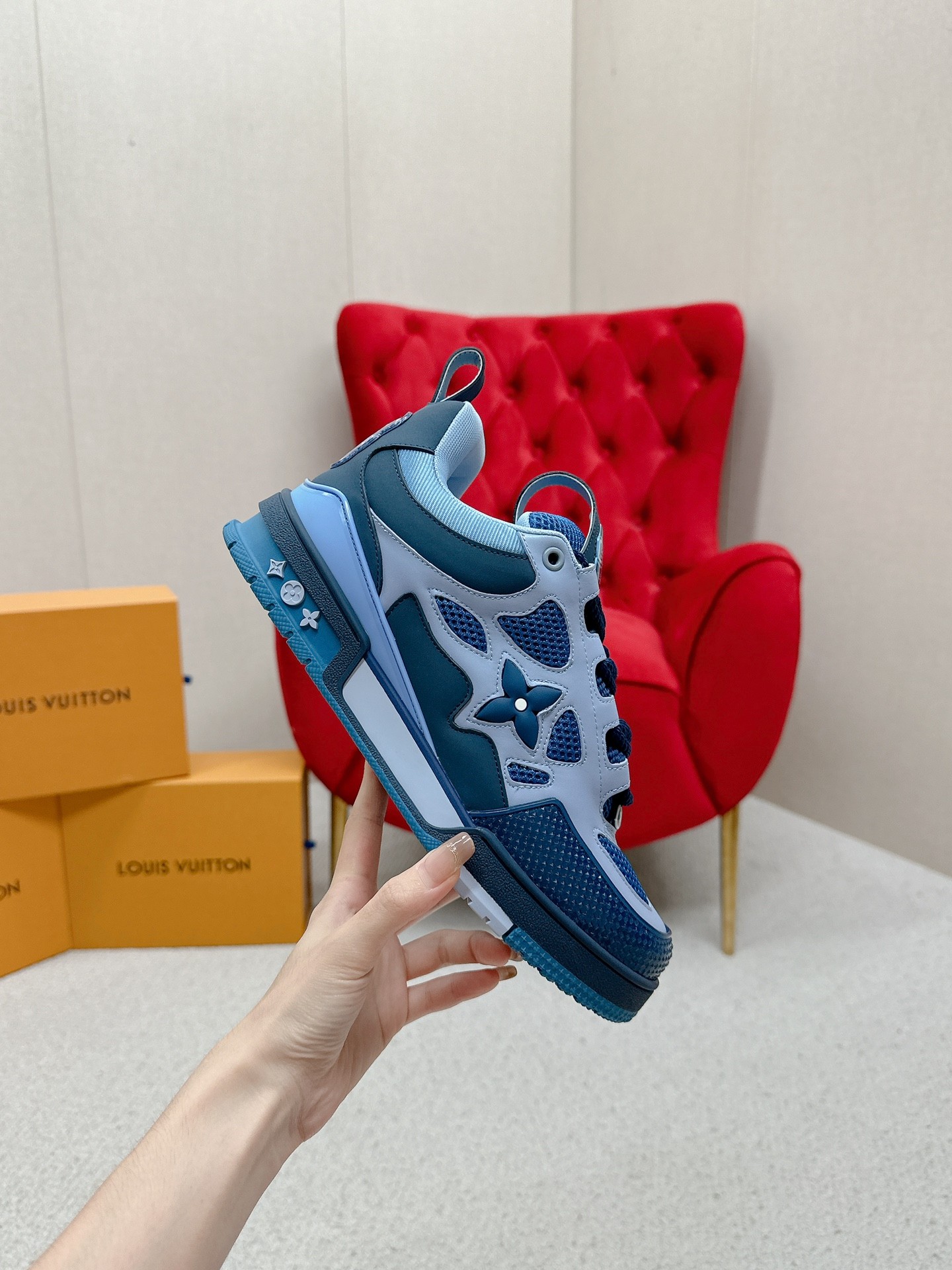 Louis Vuitton Male Board Shoes Breathable M-l-s