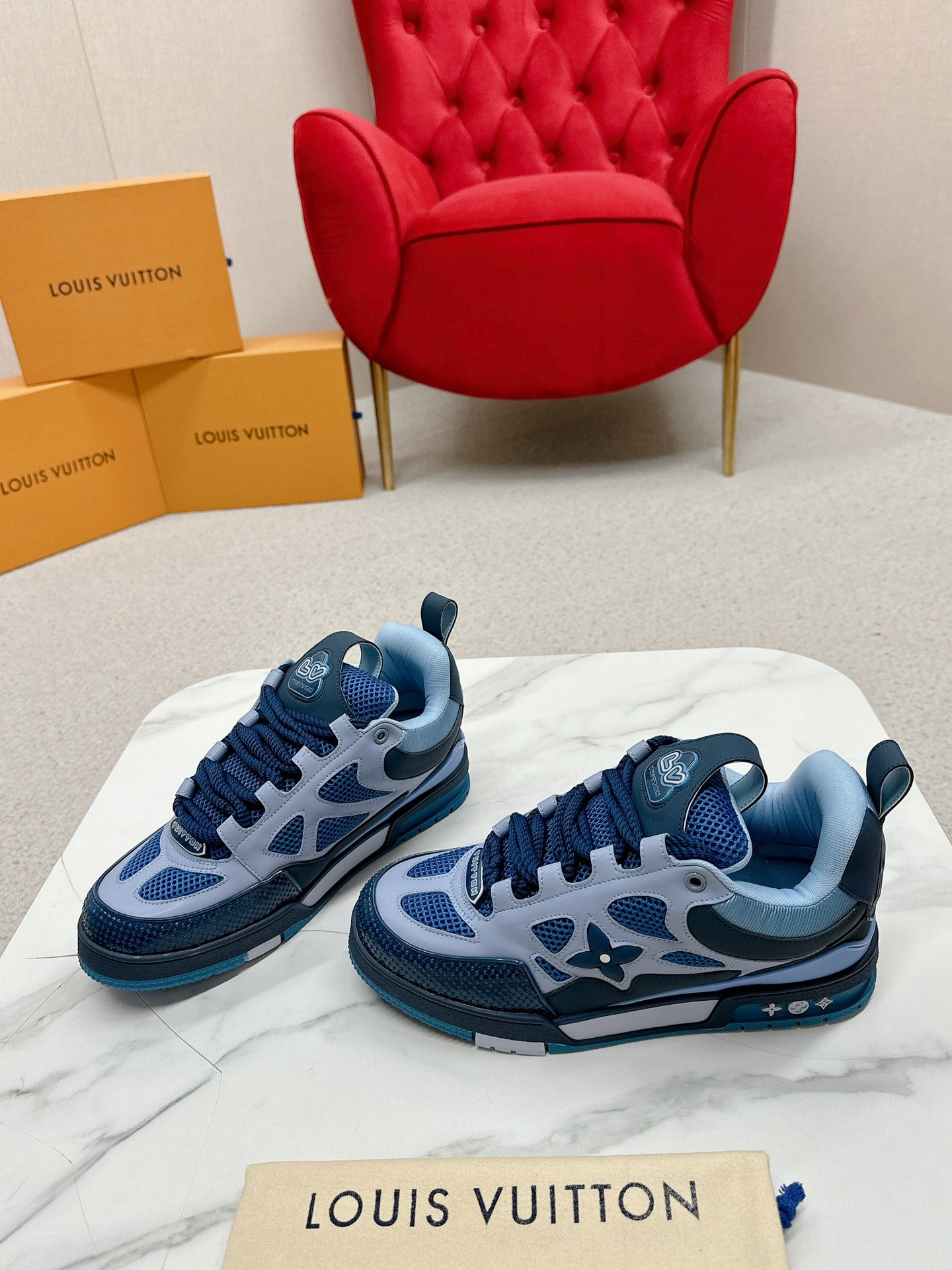 Louis Vuitton Male Board Shoes Breathable M-l-s