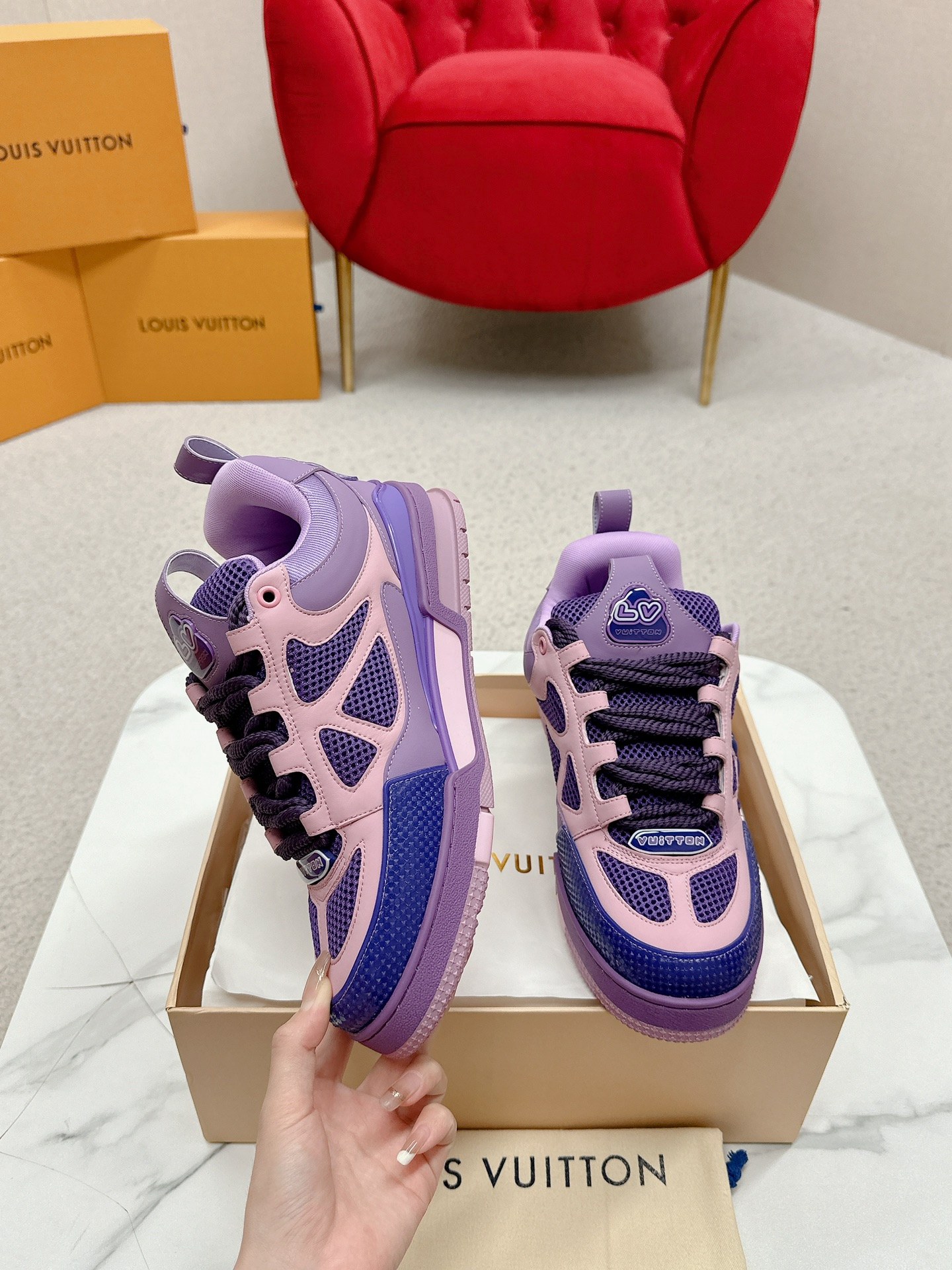 Louis Vuitton Male Board Shoes Breathable M-l-s