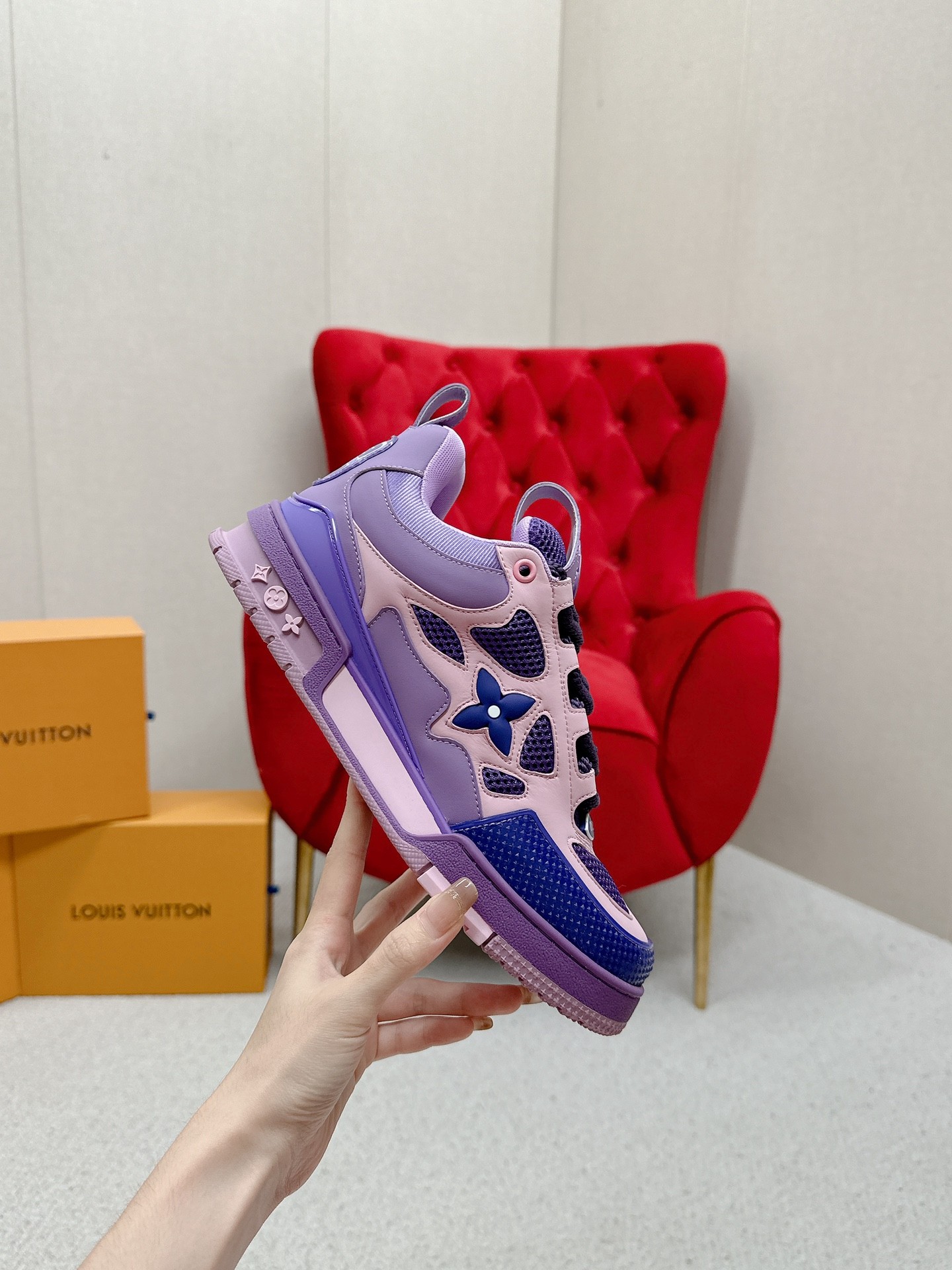 Louis Vuitton Male Board Shoes Breathable M-l-s