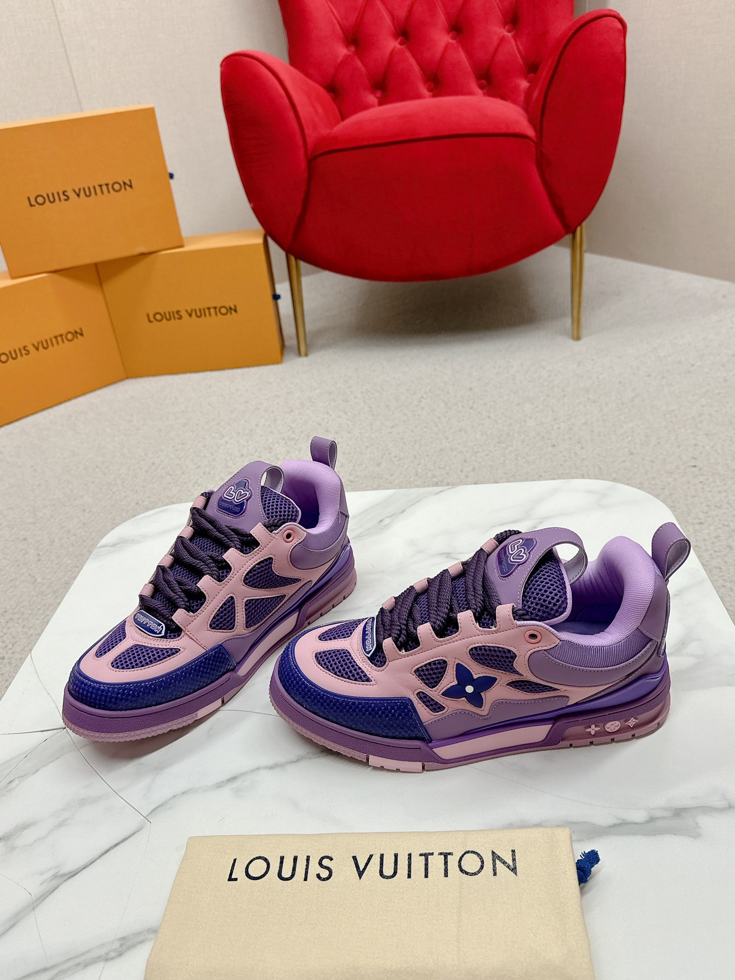 Louis Vuitton Male Board Shoes Breathable M-l-s