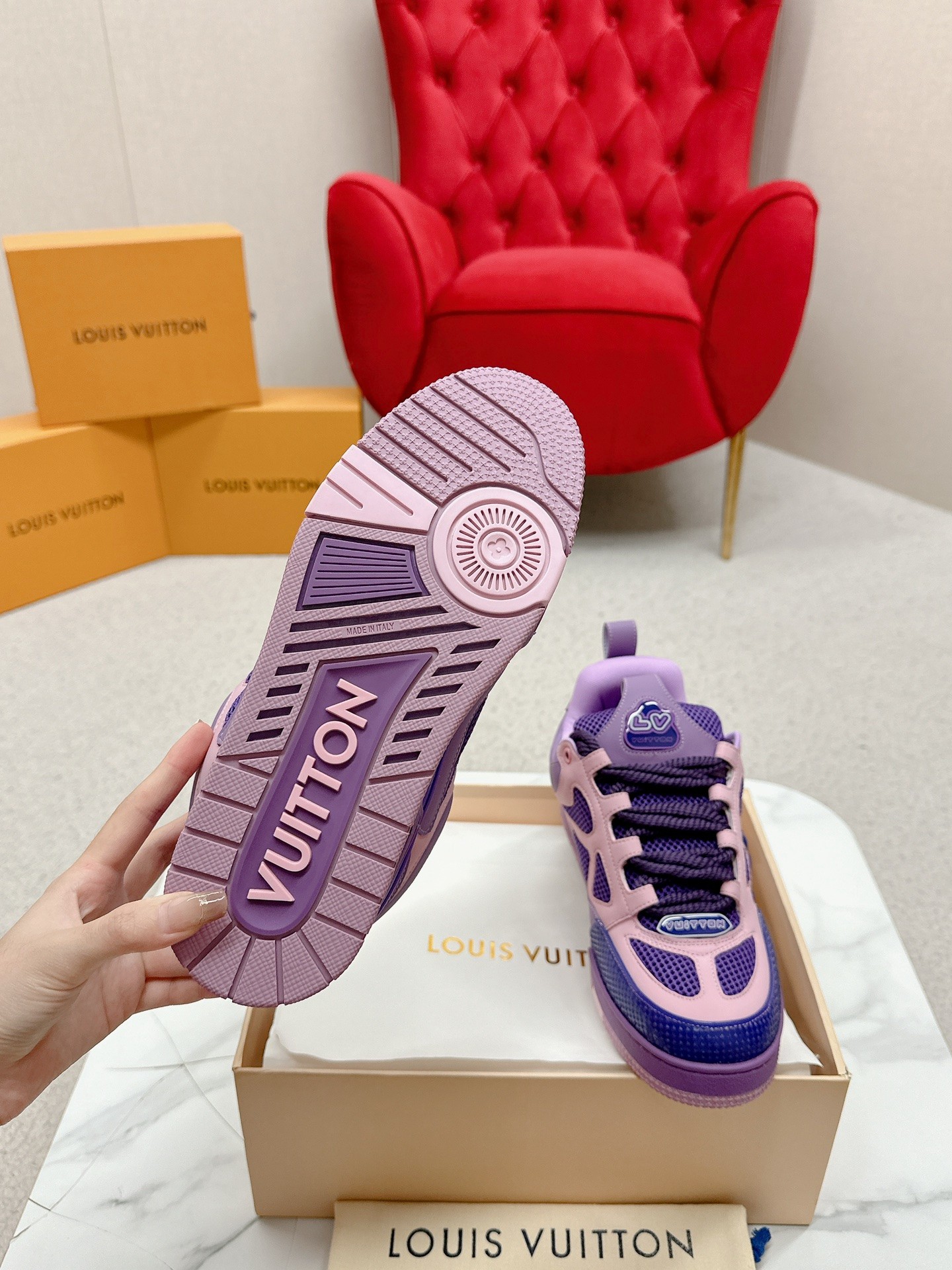 Louis Vuitton Male Board Shoes Breathable M-l-s