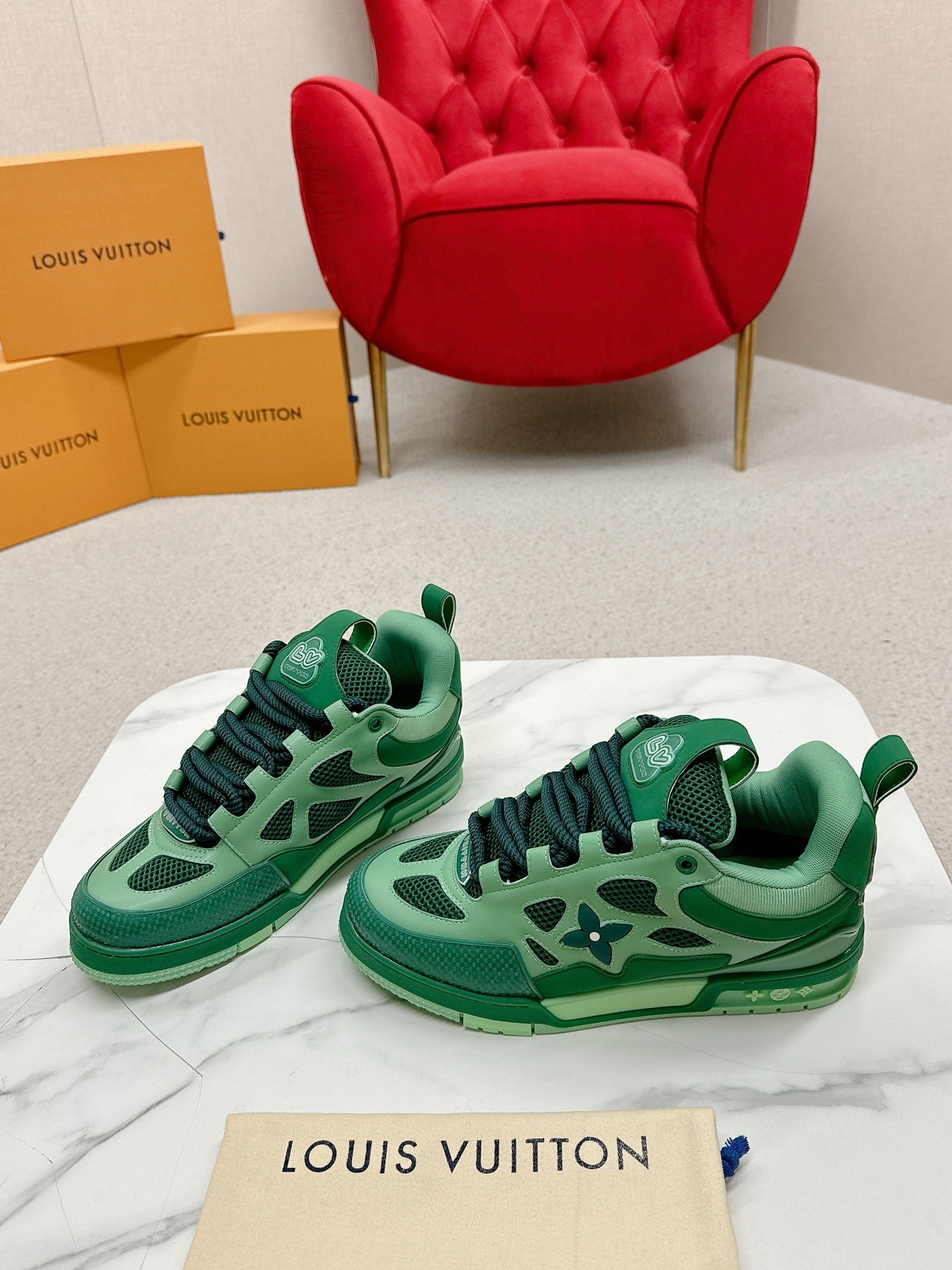 Louis Vuitton Male Board Shoes Breathable M-l-s