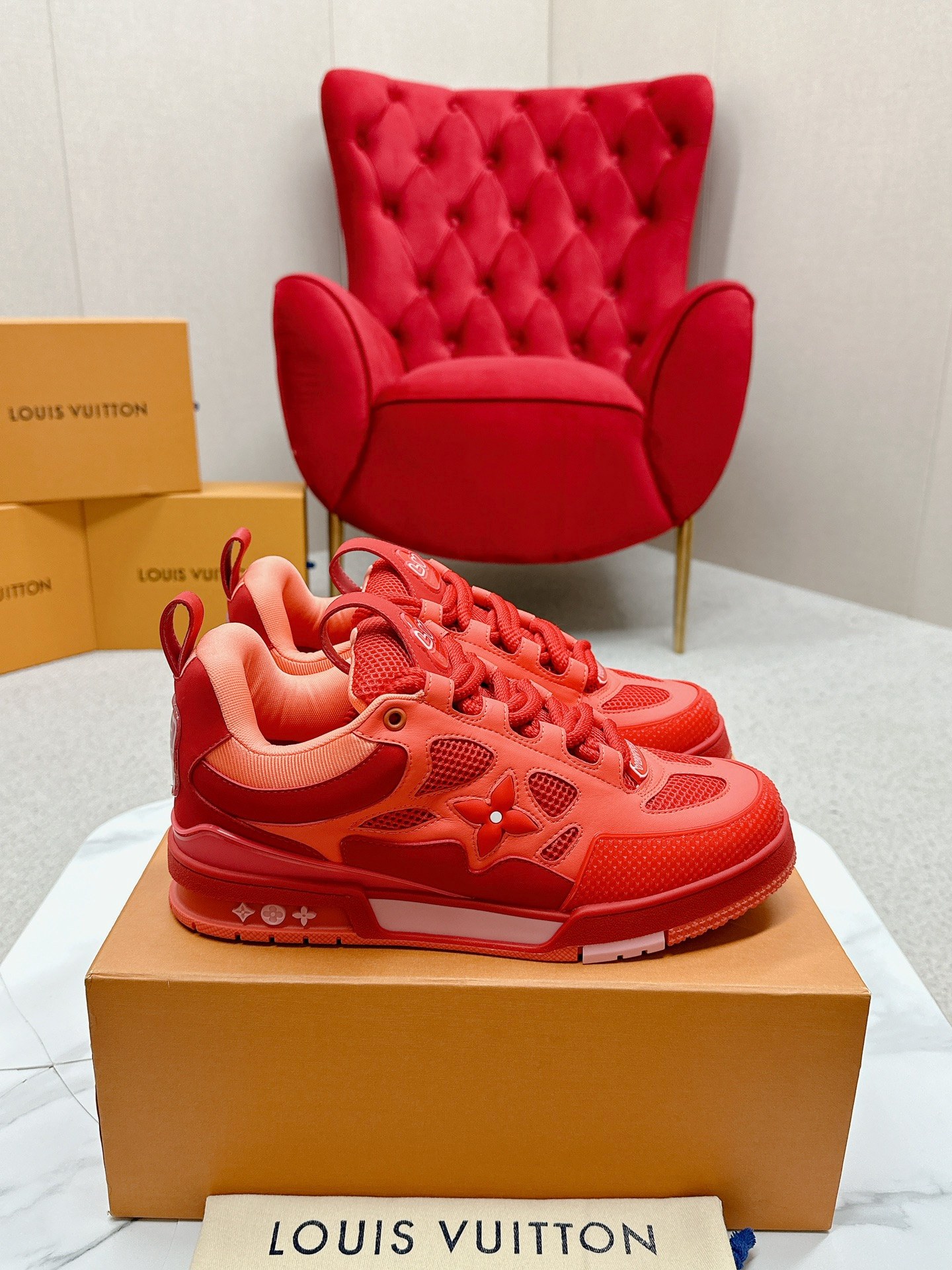 Louis Vuitton Male Board Shoes Breathable M-l-s