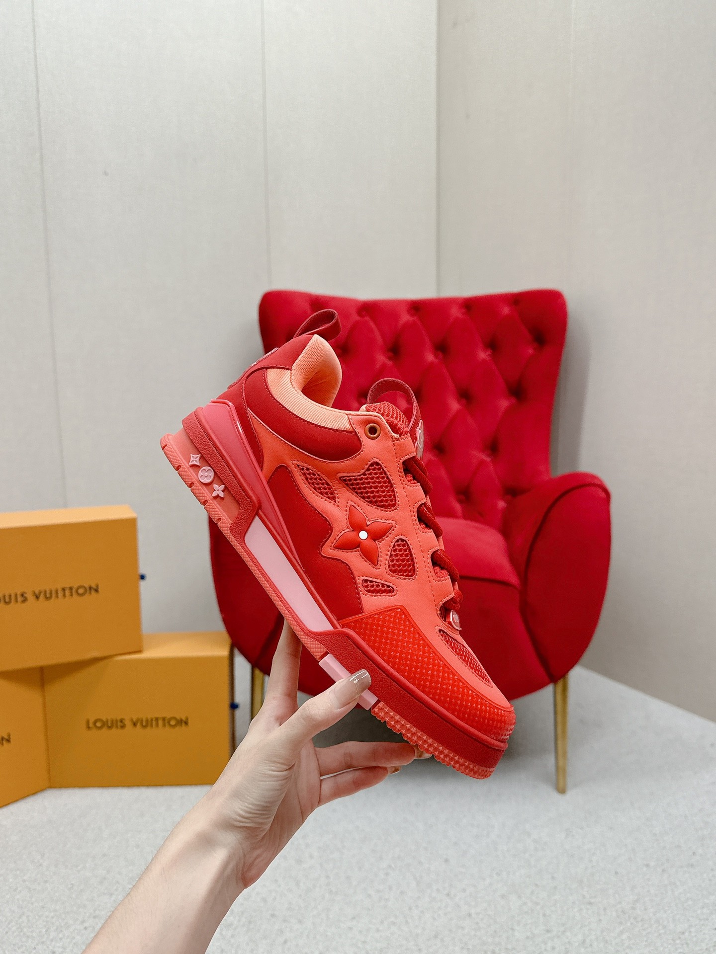 Louis Vuitton Male Board Shoes Breathable M-l-s