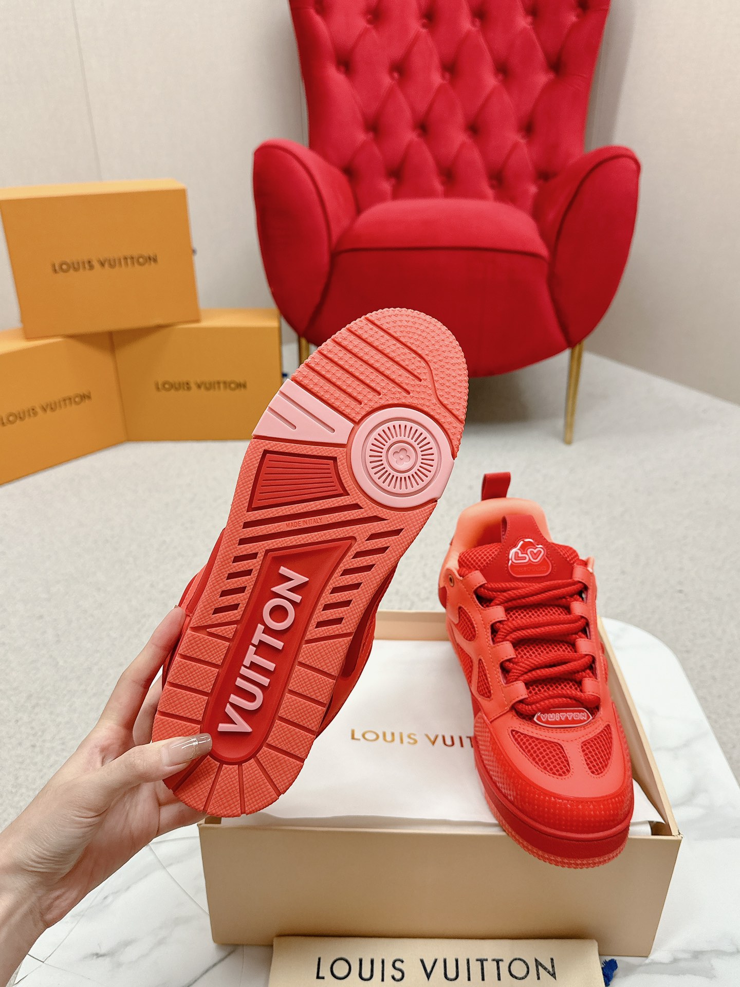 Louis Vuitton Male Board Shoes Breathable M-l-s